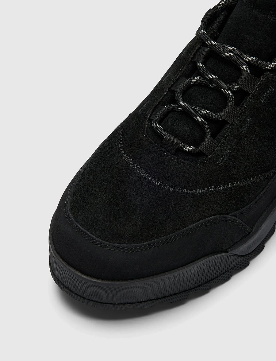 Selected - SLMWALTER SUEDE WWP SNEAKER - nach anlass kaufen - black - 4