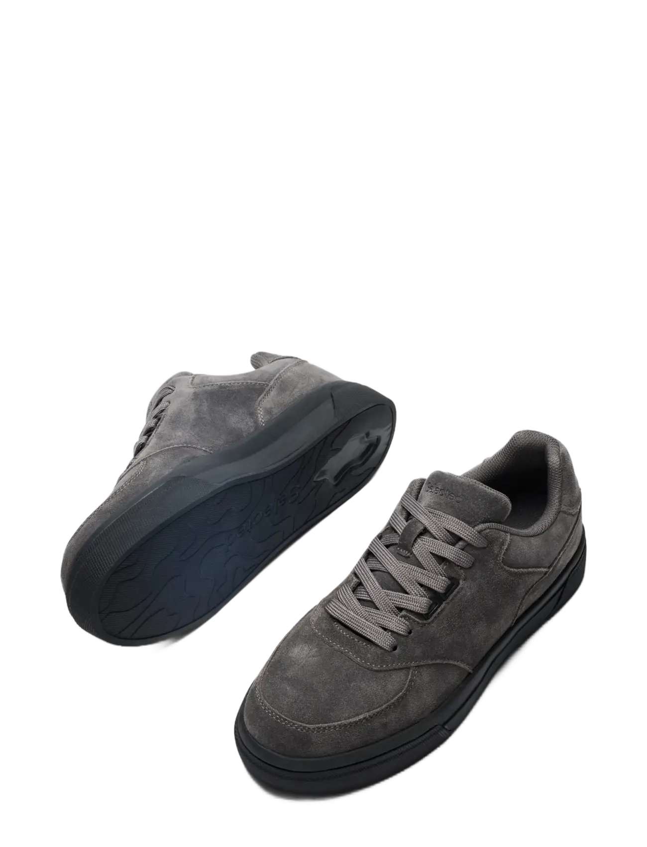 Selected - SLMDAVE SUEDE SNEAKER - dark grey - 1