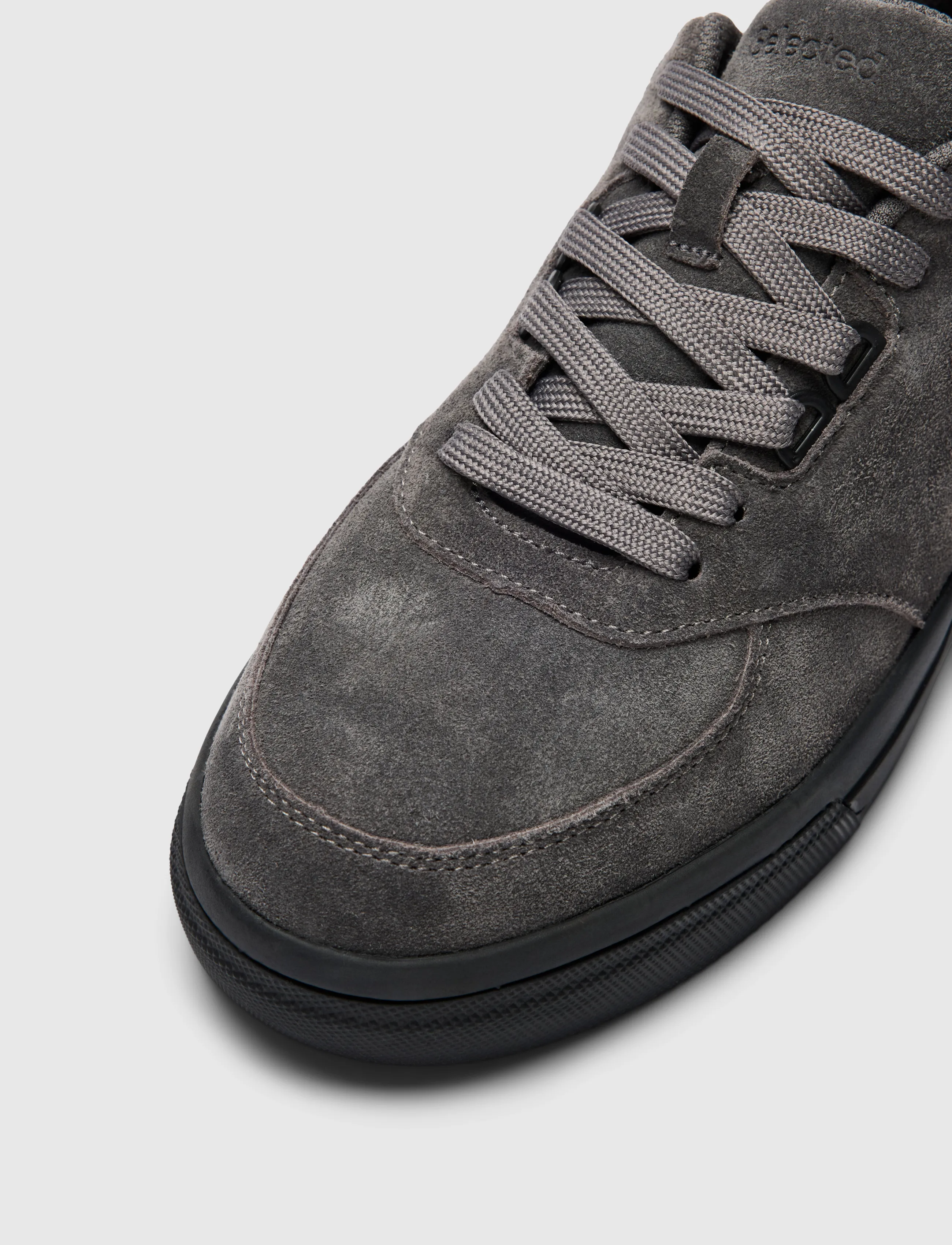 Selected - SLMDAVE SUEDE SNEAKER - dark grey - 3
