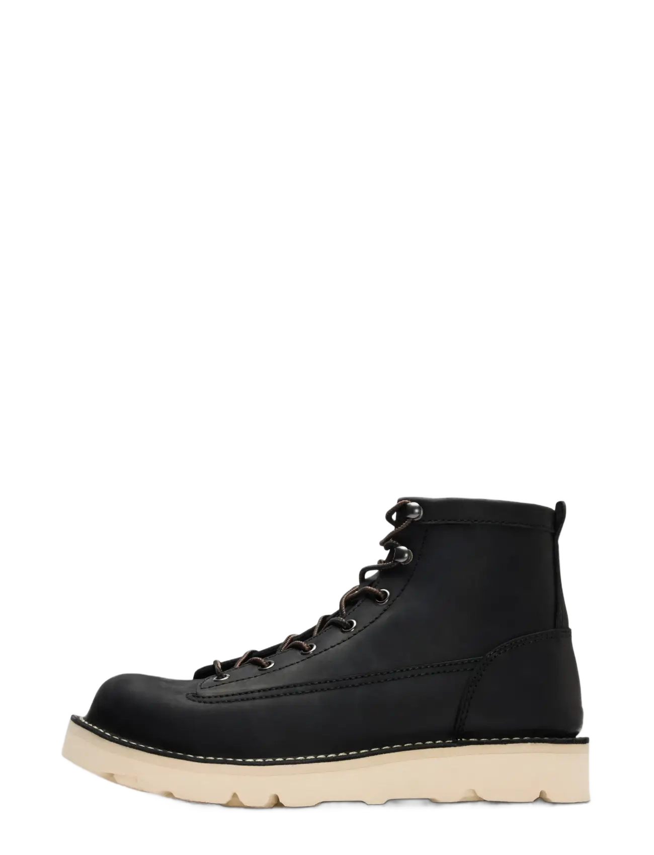 Selected SLMTHEODORE LEATHER WR BOOT - Saapad - BLACK / black