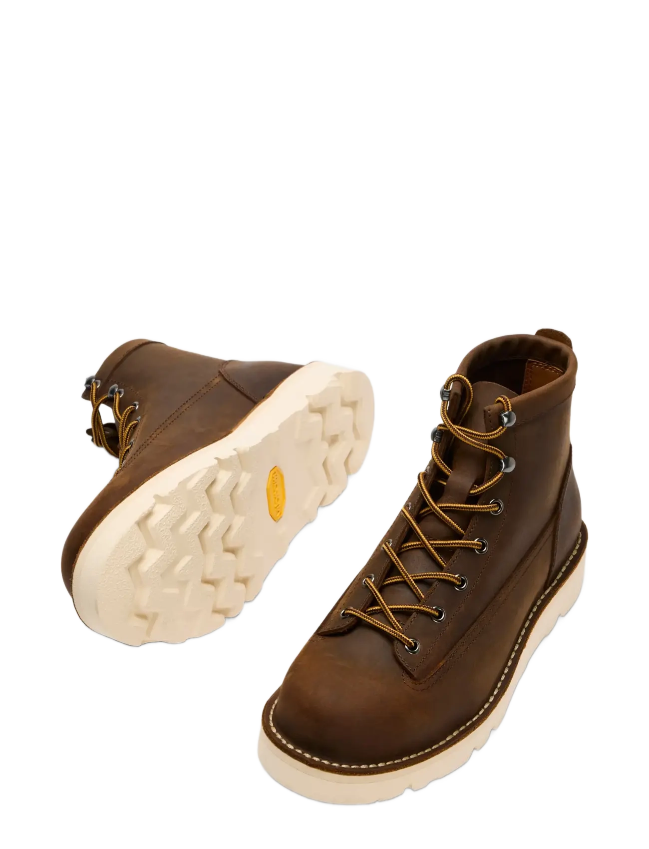 Selected - SLMTHEODORE LEATHER WR BOOT - schnürstiefel - brunette - 1