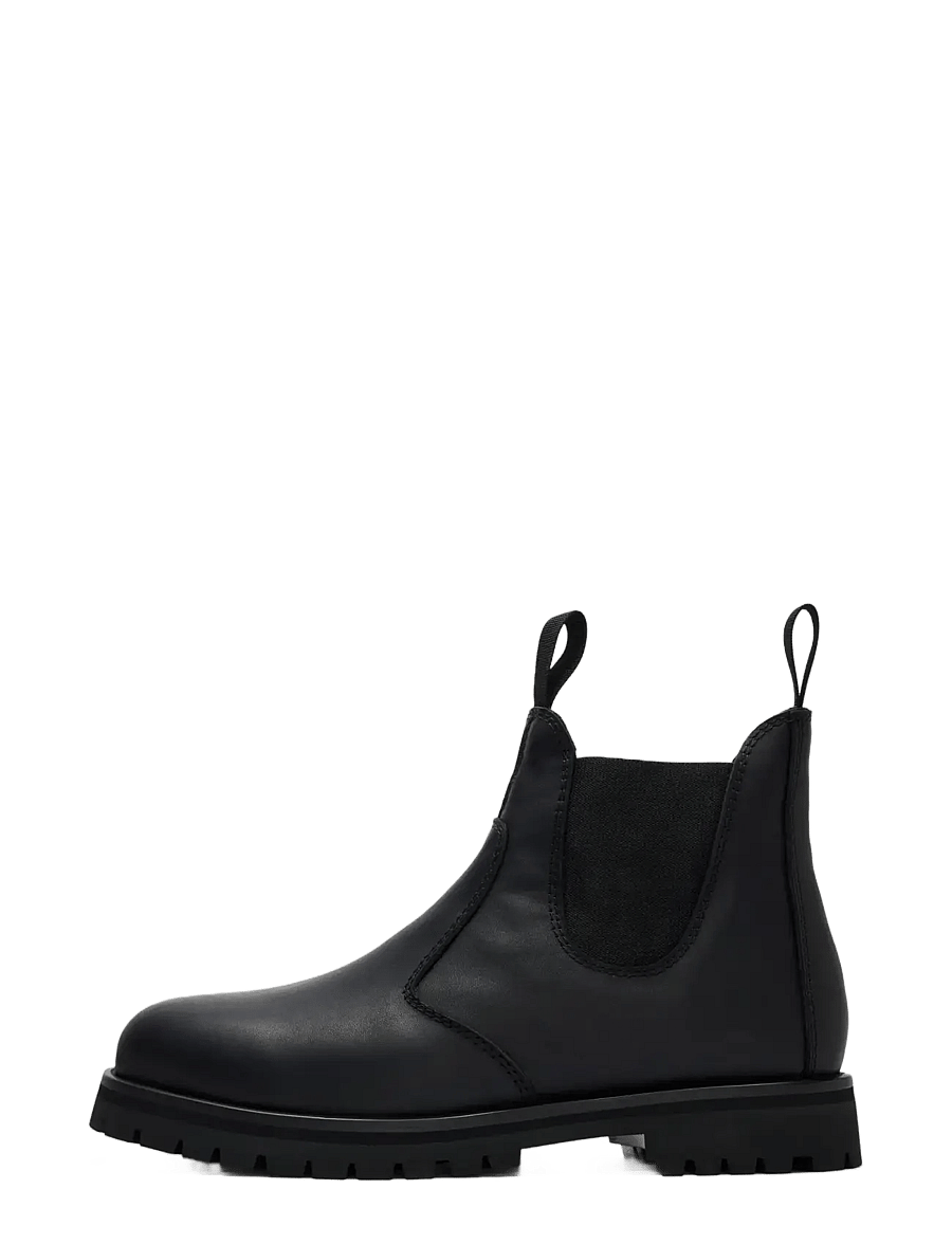 Selected - SLMTRAVIS LEATHER WWR CHELSEA BOOT - black - 0