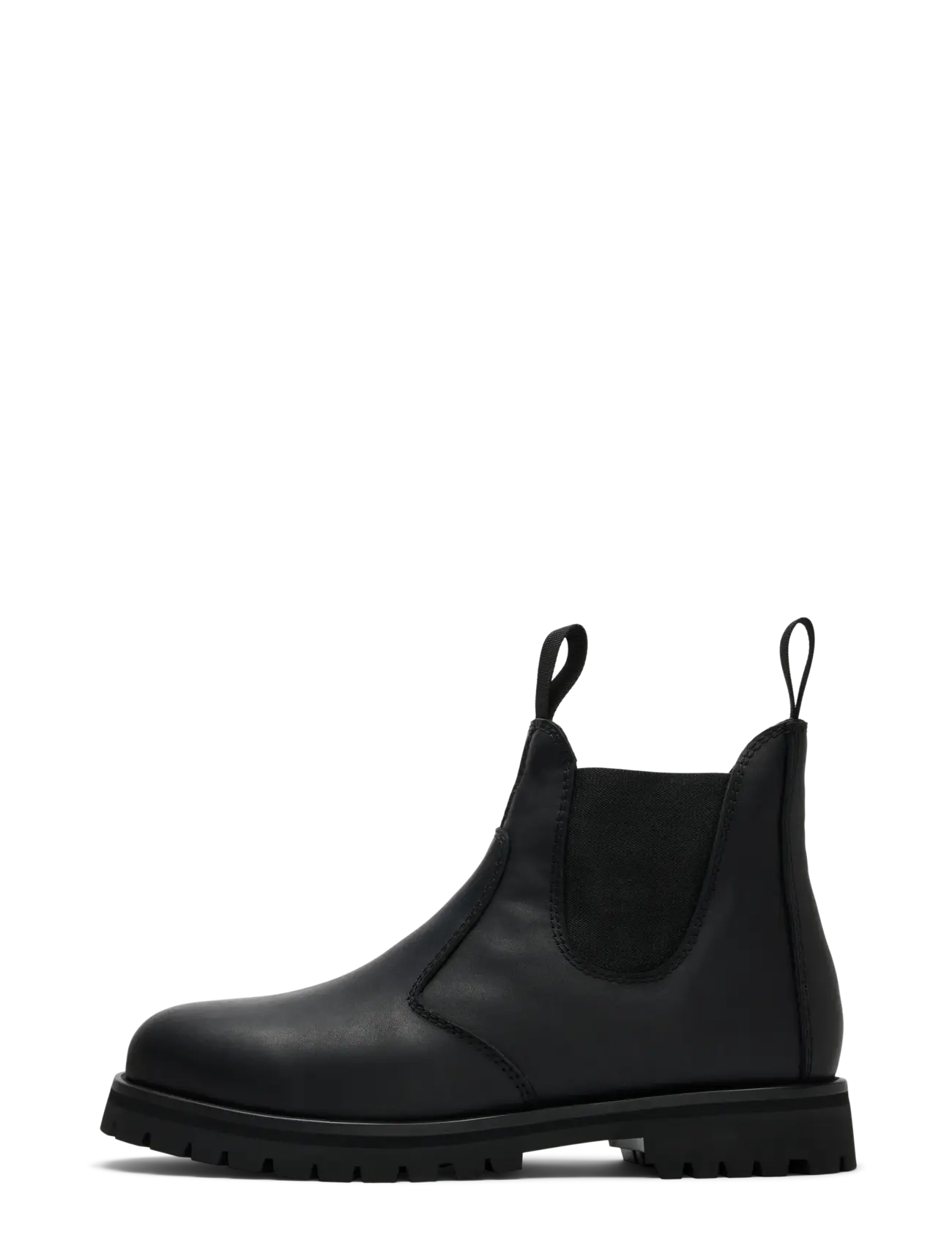 Selected - SLMTRAVIS LEATHER WWR CHELSEA BOOT - autumn savings - black - 1
