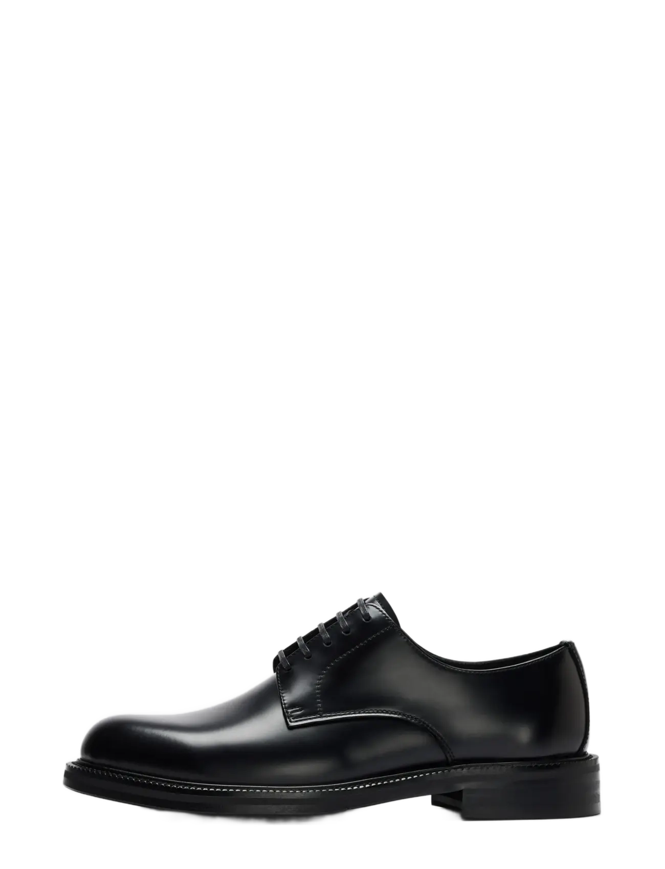 Selected SLMBOBBY LEATHER DERBY SHOE NOOS - Inspiration - BLACK / black