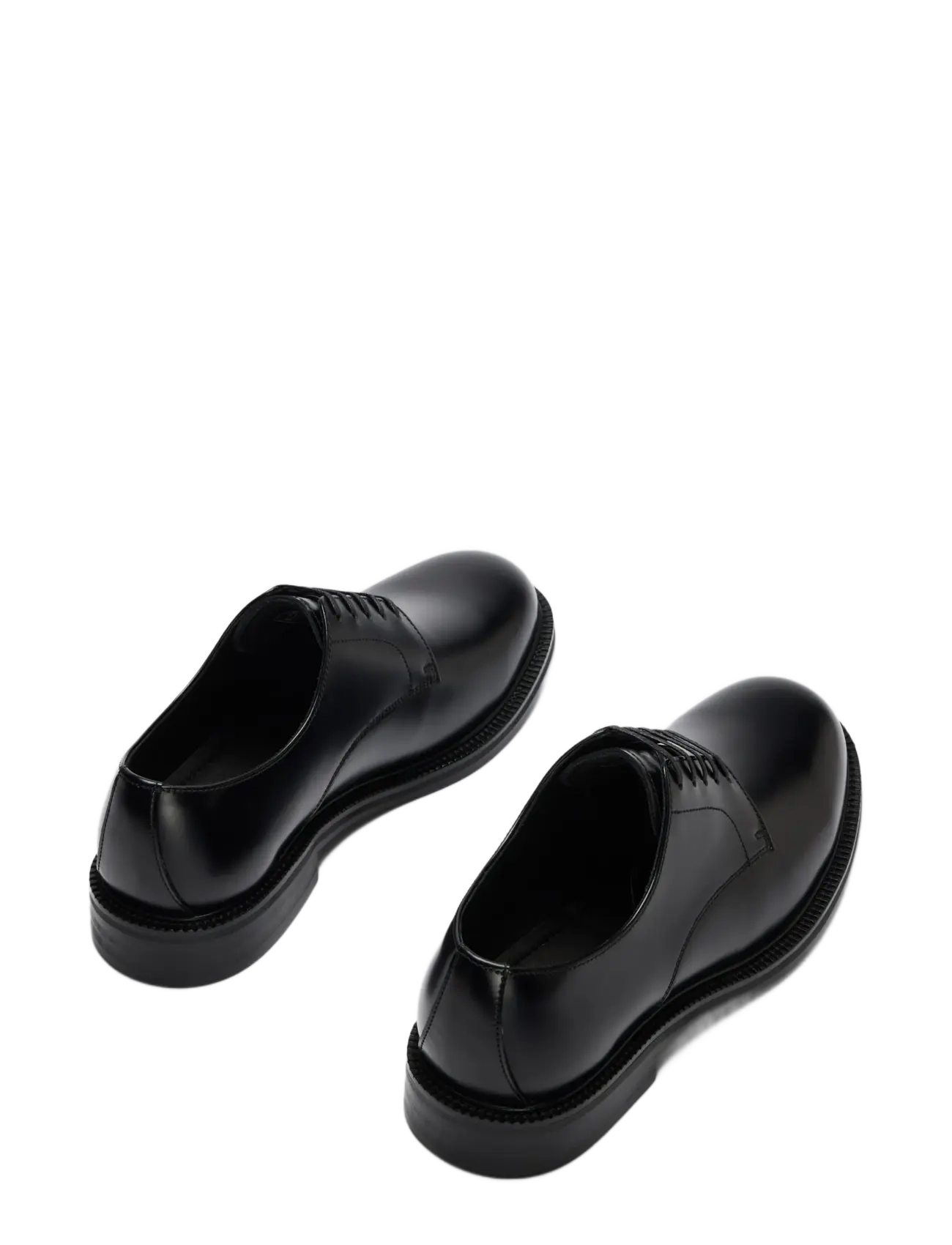 Selected - SLMBOBBY LEATHER DERBY SHOE NOOS - black - 2