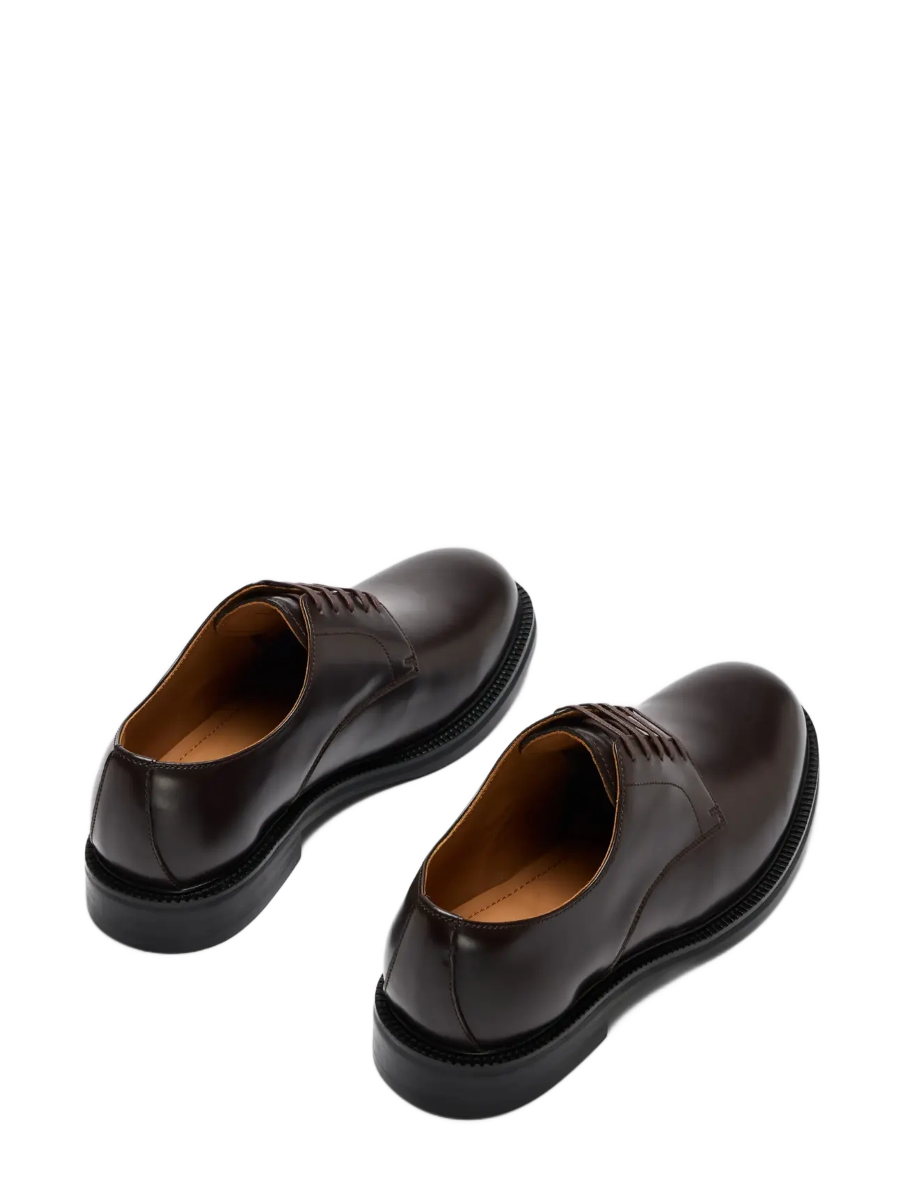 Selected - SLMBOBBY LEATHER DERBY SHOE NOOS - derby sko - demitasse - 1