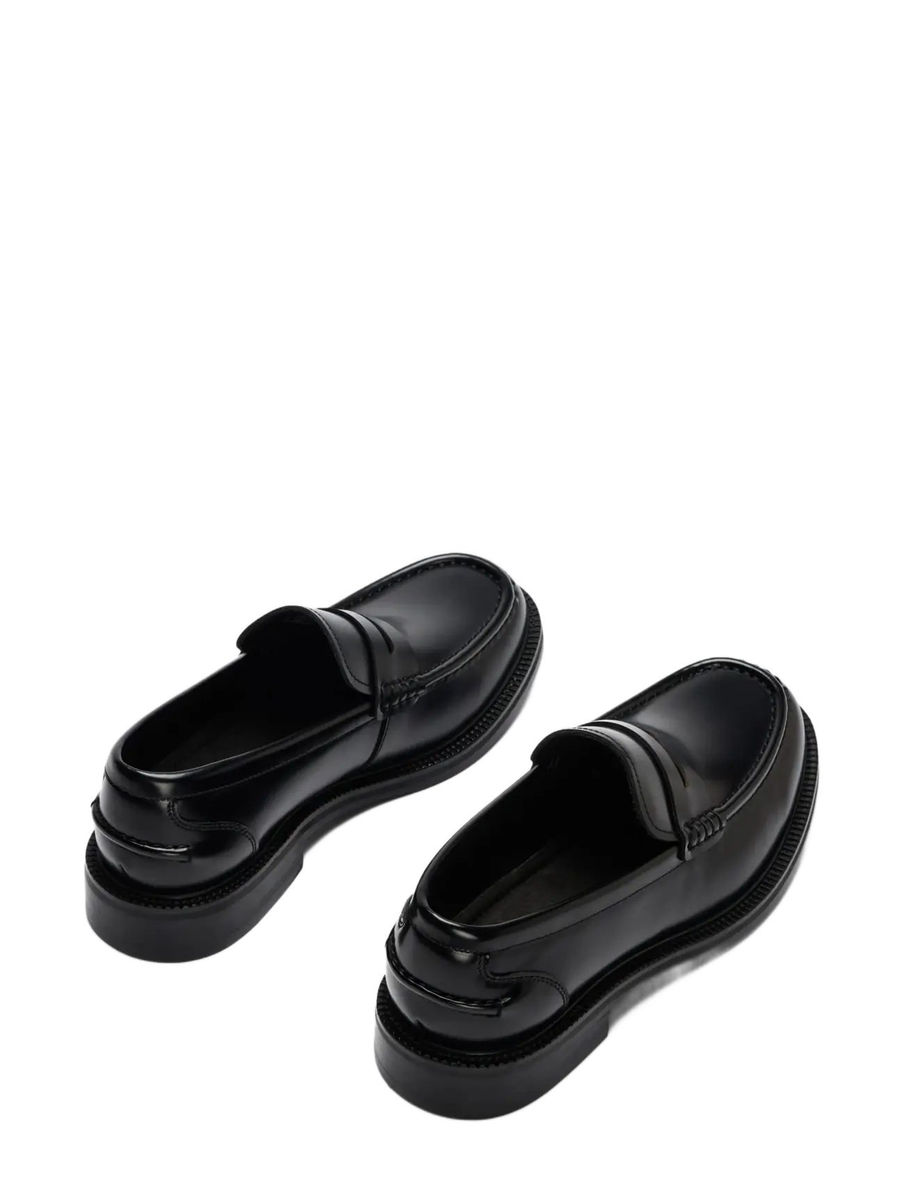 Selected - SLMBOBBY LEATHER PENNY LOAFER NOOS - lackskor - black - 2