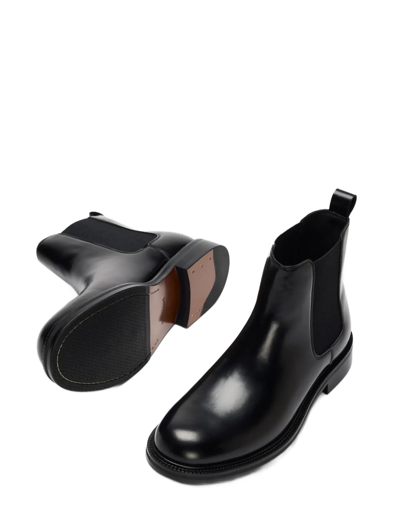 Selected - SLMBOBBY LEATHER CHELSEA BOOT - black - 2
