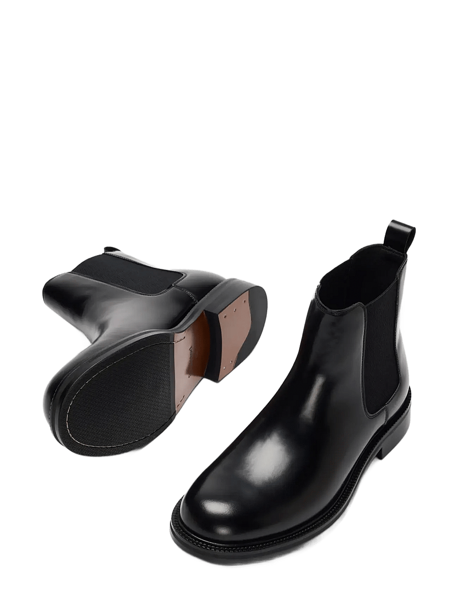 Selected - SLMBOBBY LEATHER CHELSEA BOOT - black - 2