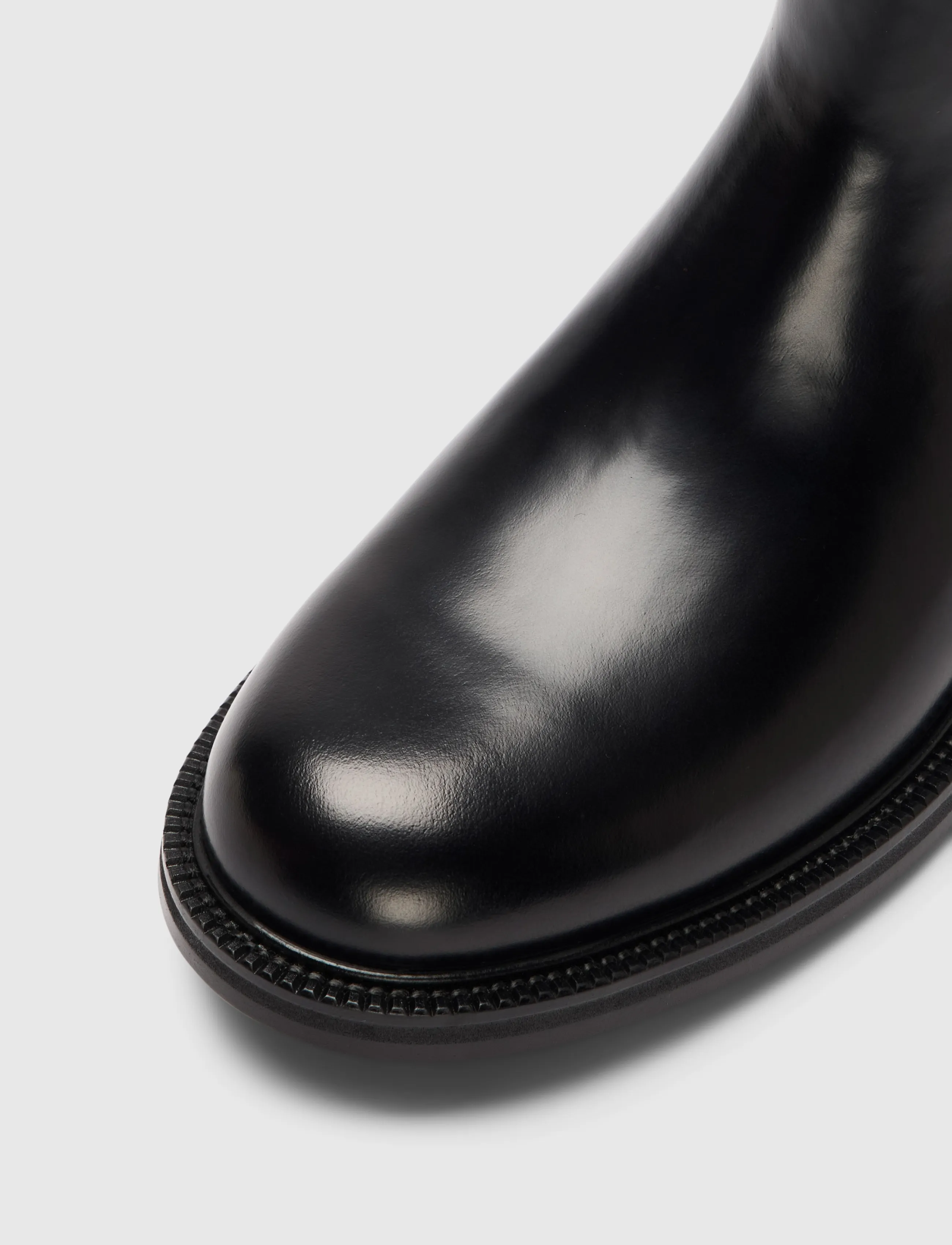 Selected - SLMBOBBY LEATHER CHELSEA BOOT - black - 3