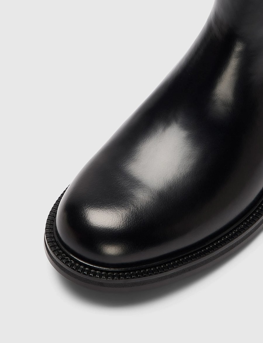 Selected - SLMBOBBY LEATHER CHELSEA BOOT - black - 3