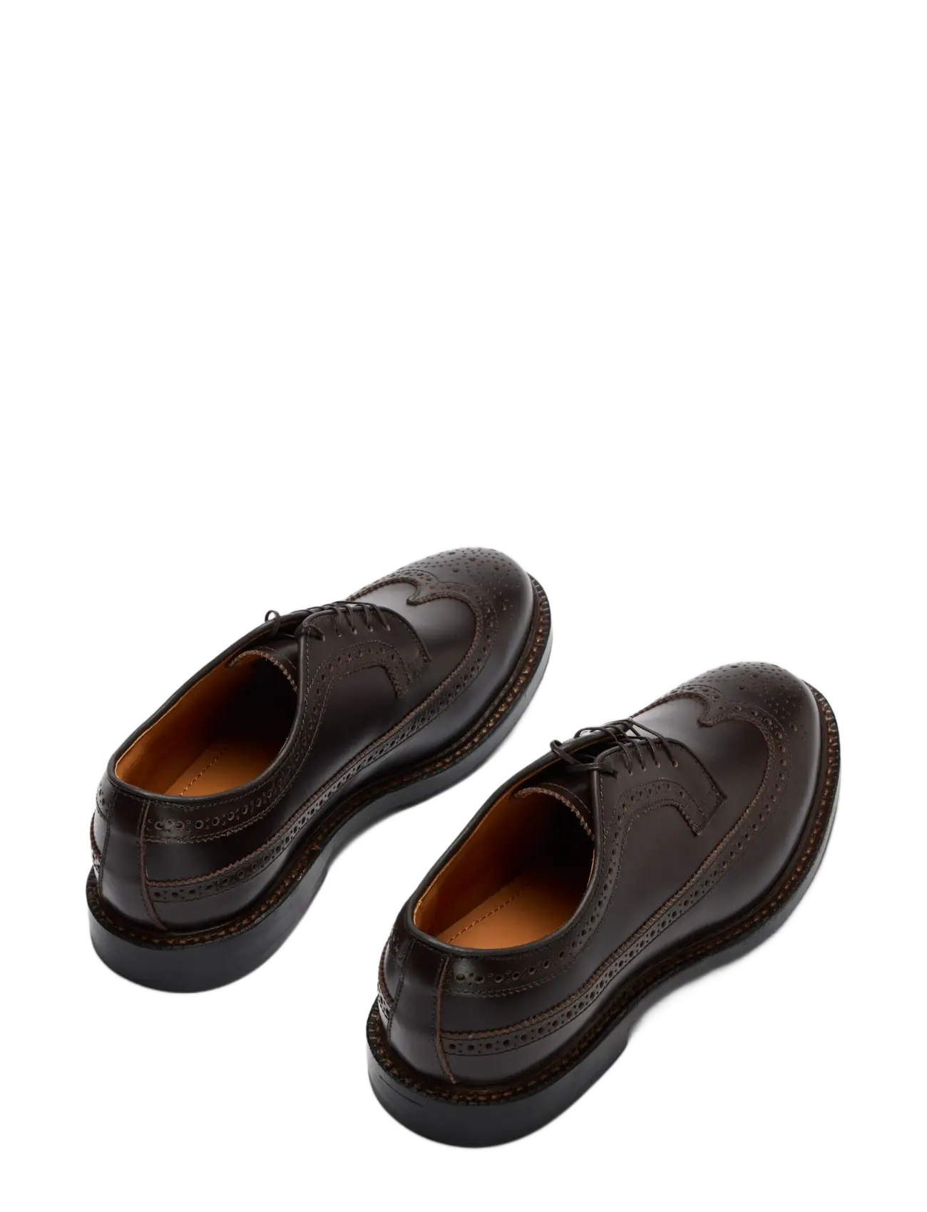 Selected - SLMANDREW LEATHER FULL BROGUE SHOE - demitasse - 2