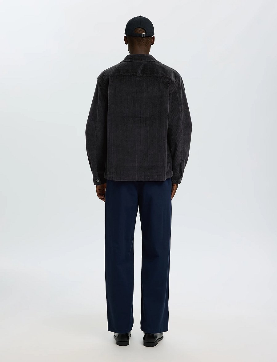 Selected - SLMOTTO-KRIS CORD OVERSHIRT NOOS - black - 2