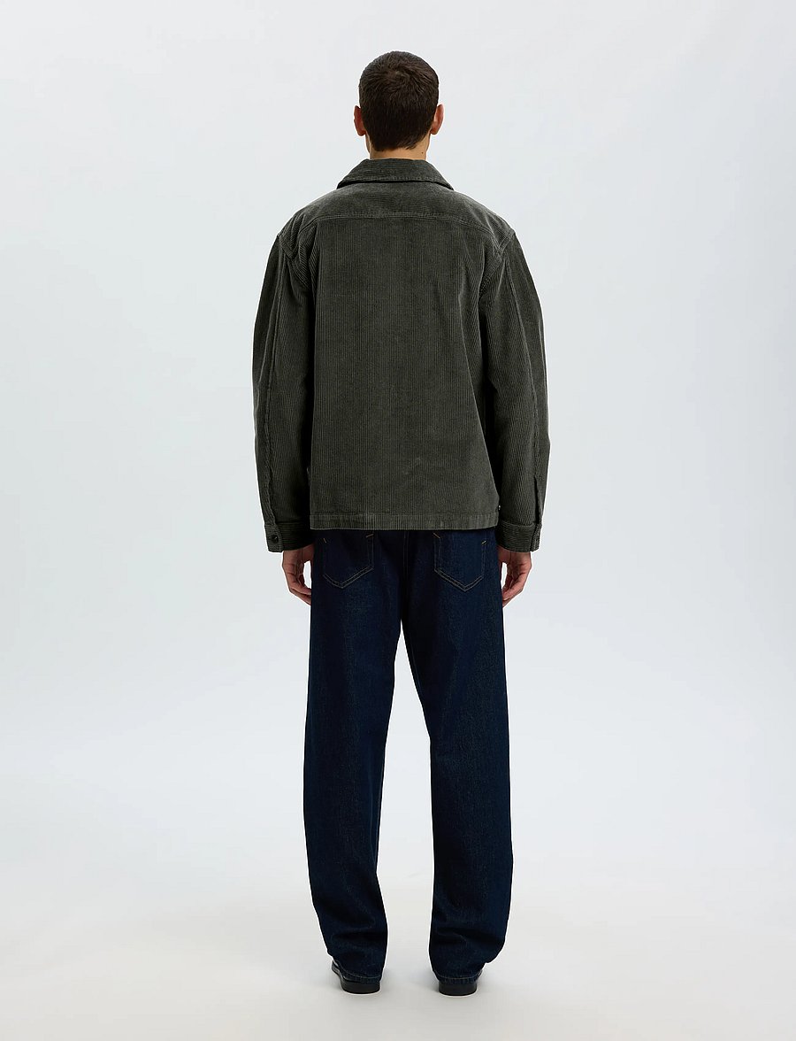 Selected - SLMOTTO KRIS CORD OVERSHIRT NOOS - Überhemden - forest night - 2