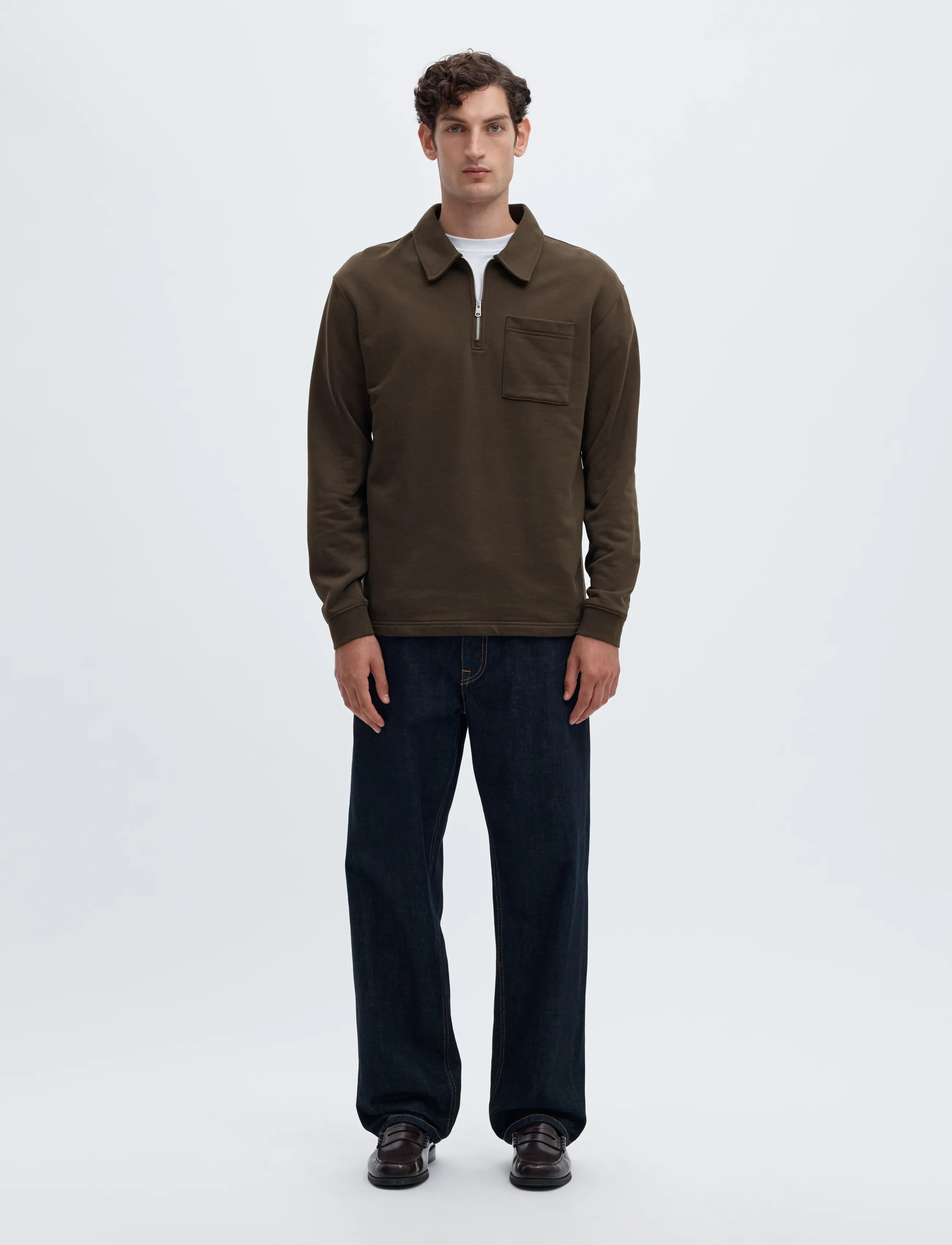 Selected - SLMSCOTT LS HALF ZIP SWEAT - half zip jumpers - turkish coffee - 3