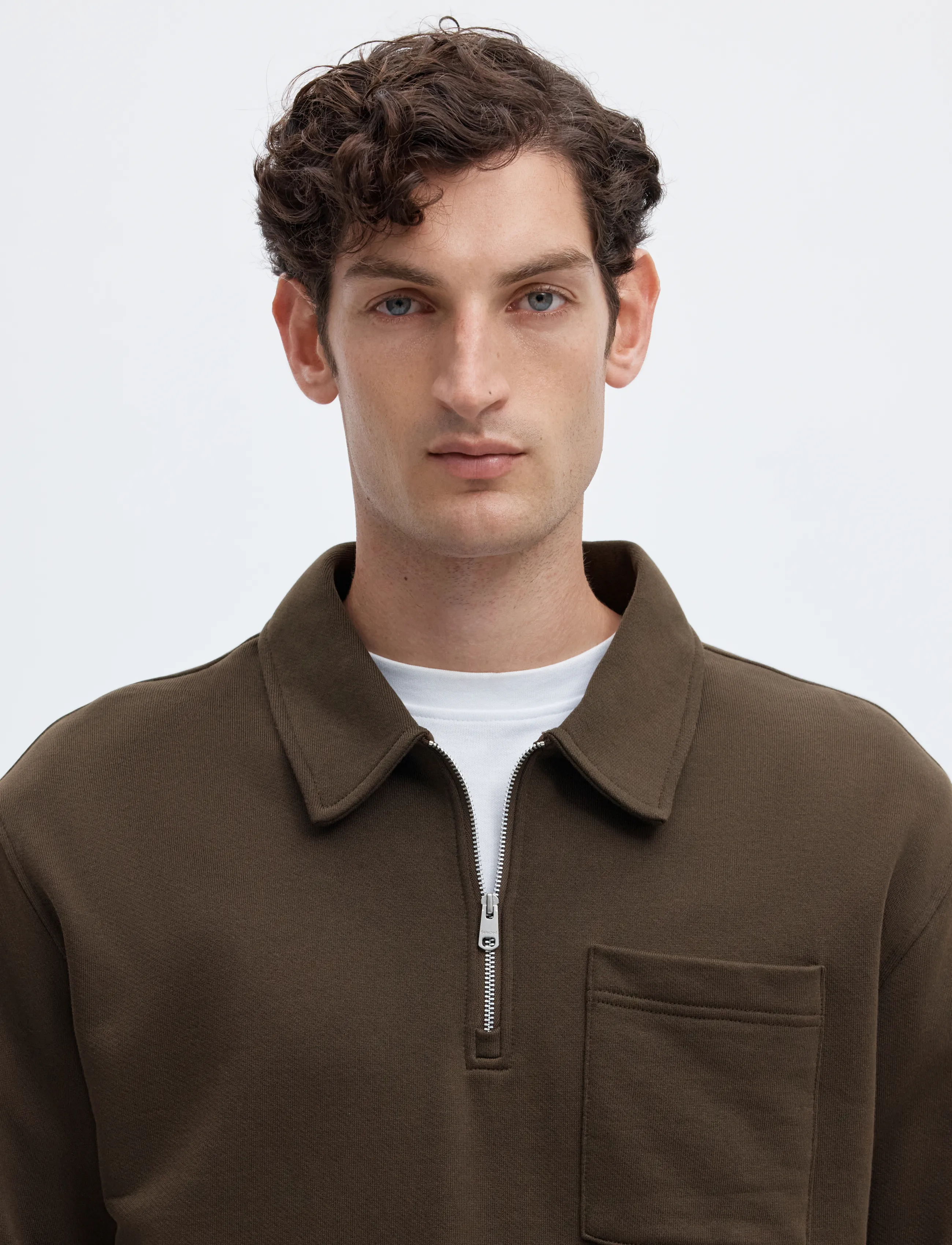 Selected - SLMSCOTT LS HALF ZIP SWEAT - half zip jumpers - turkish coffee - 4