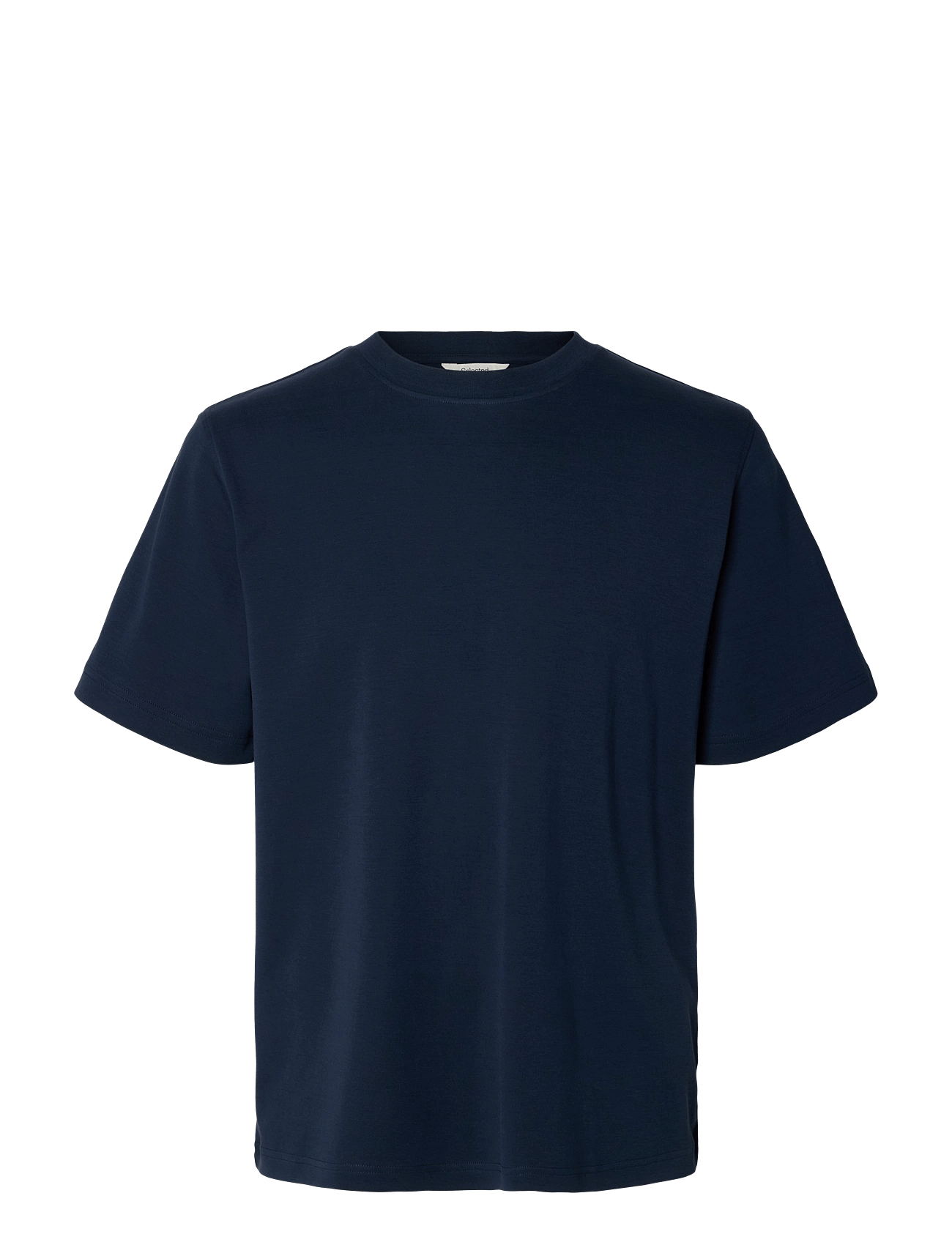 Selected | Slmtaj Mid Wgt Peach Ss O-Neck Tee Noos | L