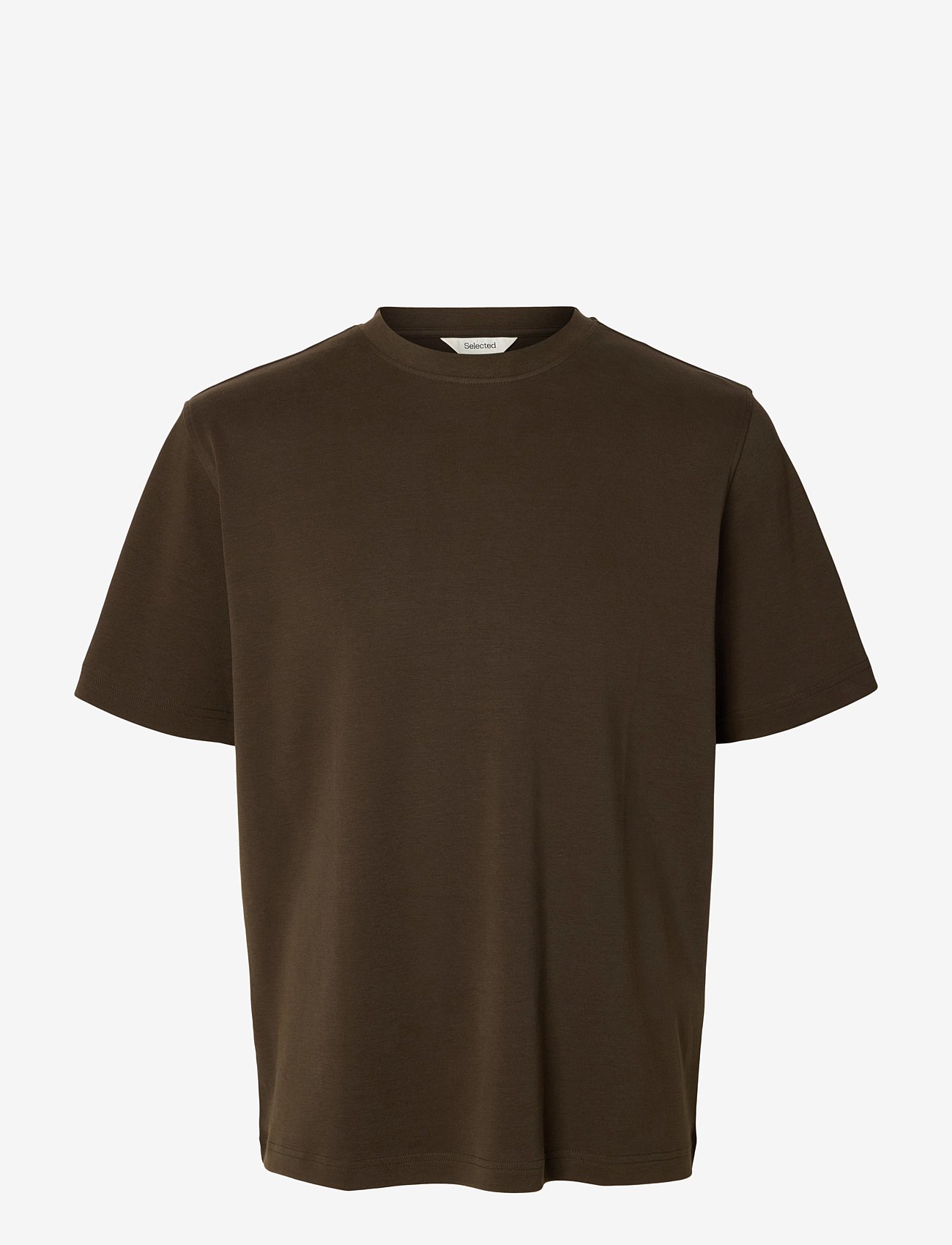 Selected | Slmtaj Mid Wgt Peach Ss O-Neck Tee Noos | XL