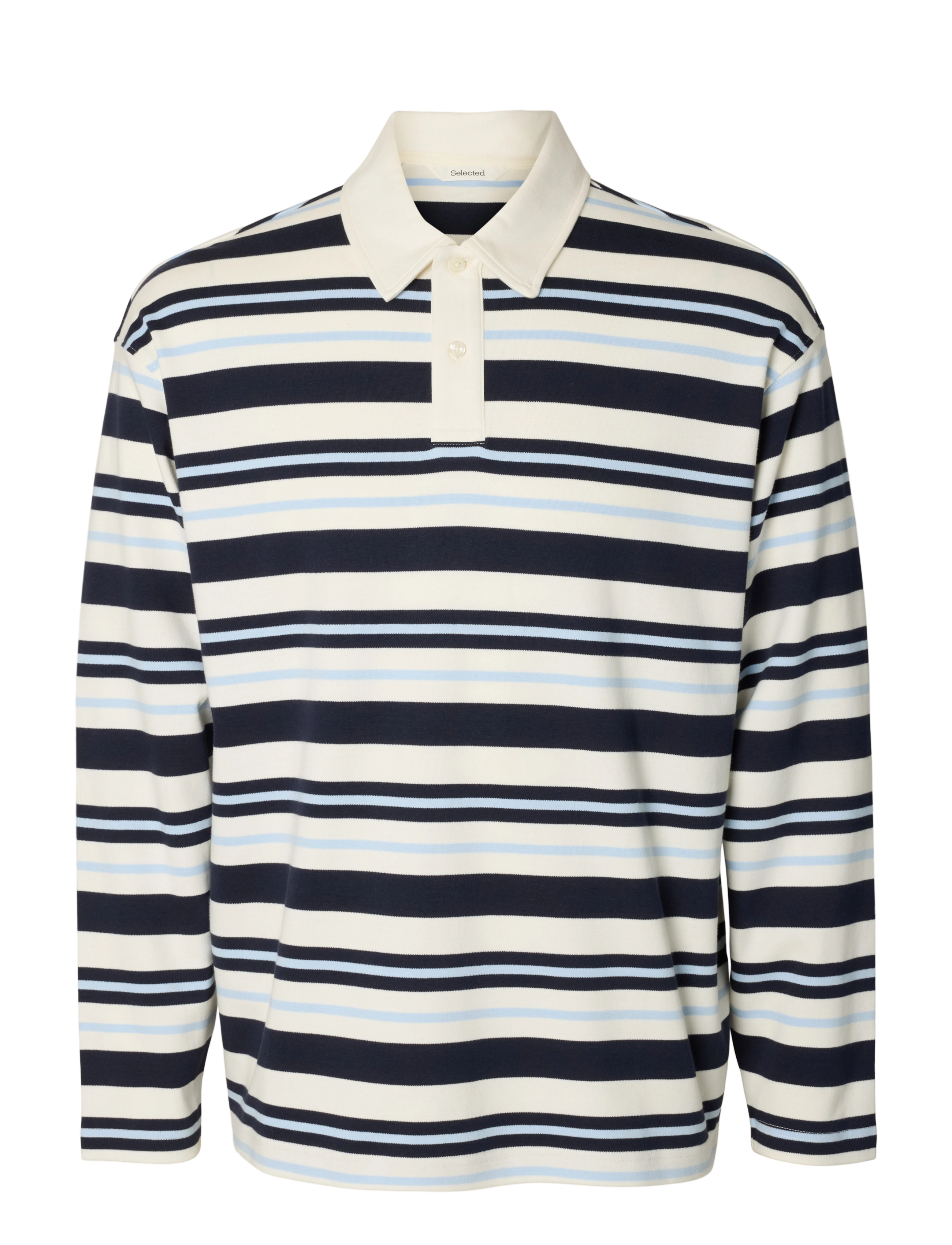 Selected - SLMRELAXJACK STRIPE LS POLO - langärmelig - sky captain - 1