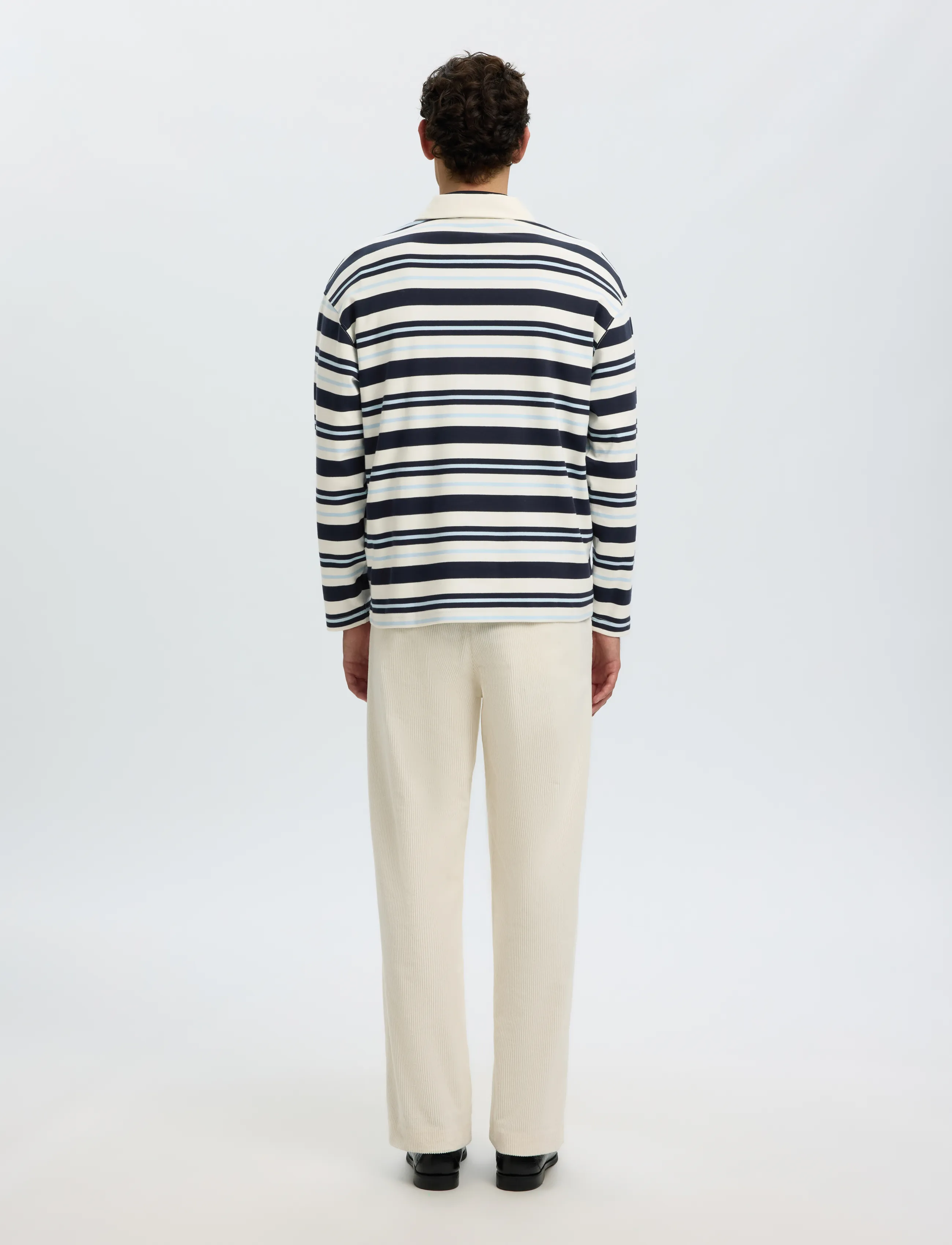 Selected - SLMRELAXJACK STRIPE LS POLO - langärmelig - sky captain - 2