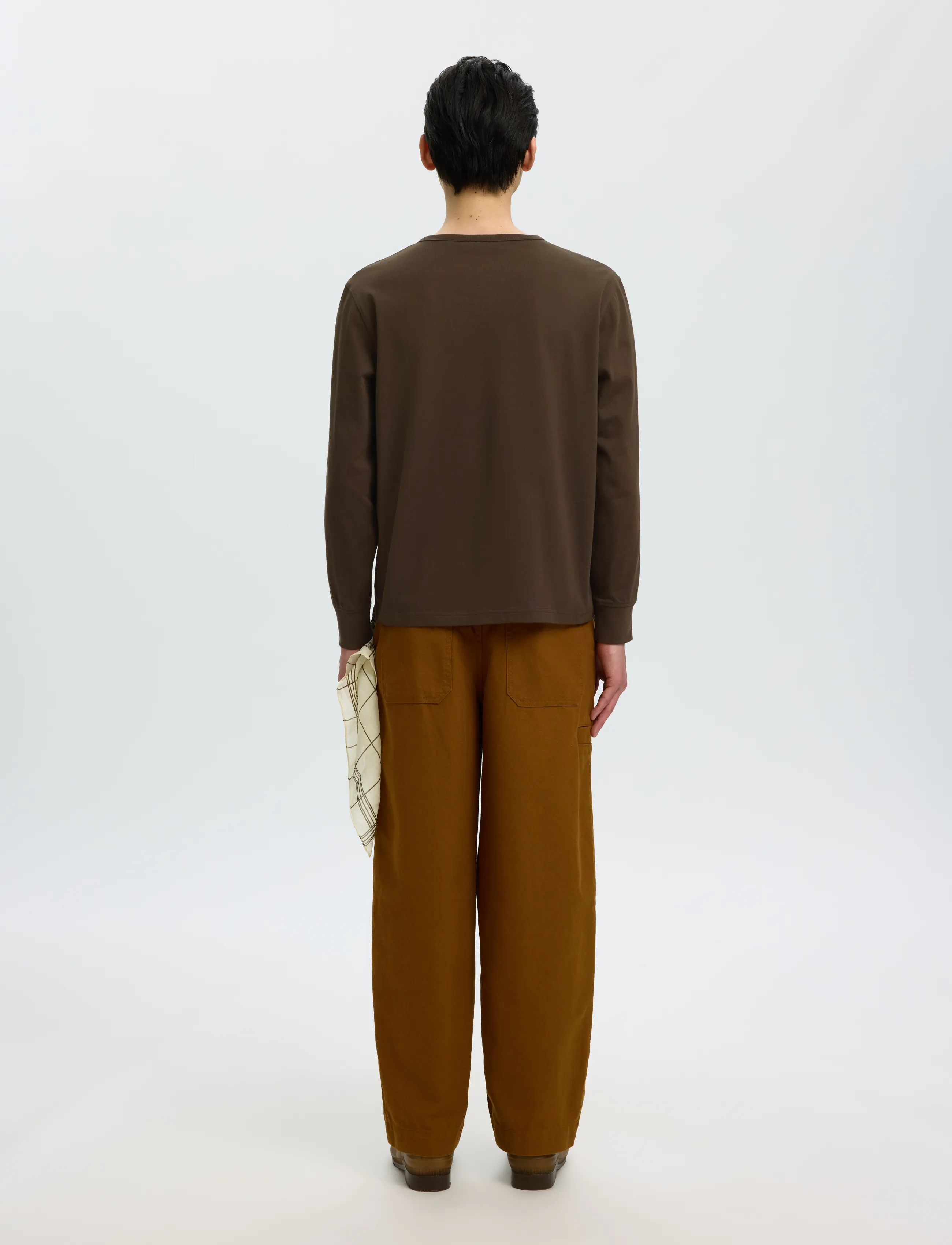 Selected - SLMDOMESTIC RONAN LS HENLEY - langärmelige t-shirts - turkish coffee - 2