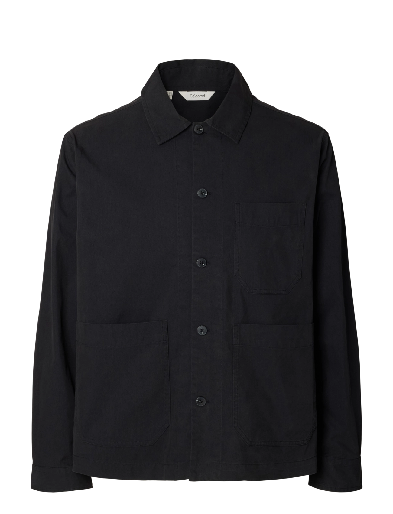 Selected SLMOTTO PRS WORKWEAR OVERSHIRT - Jackets - BLACK / black