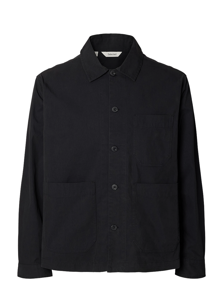 Selected - SLMOTTO PRS WORKWEAR OVERSHIRT - efterårsjakker - black - 0