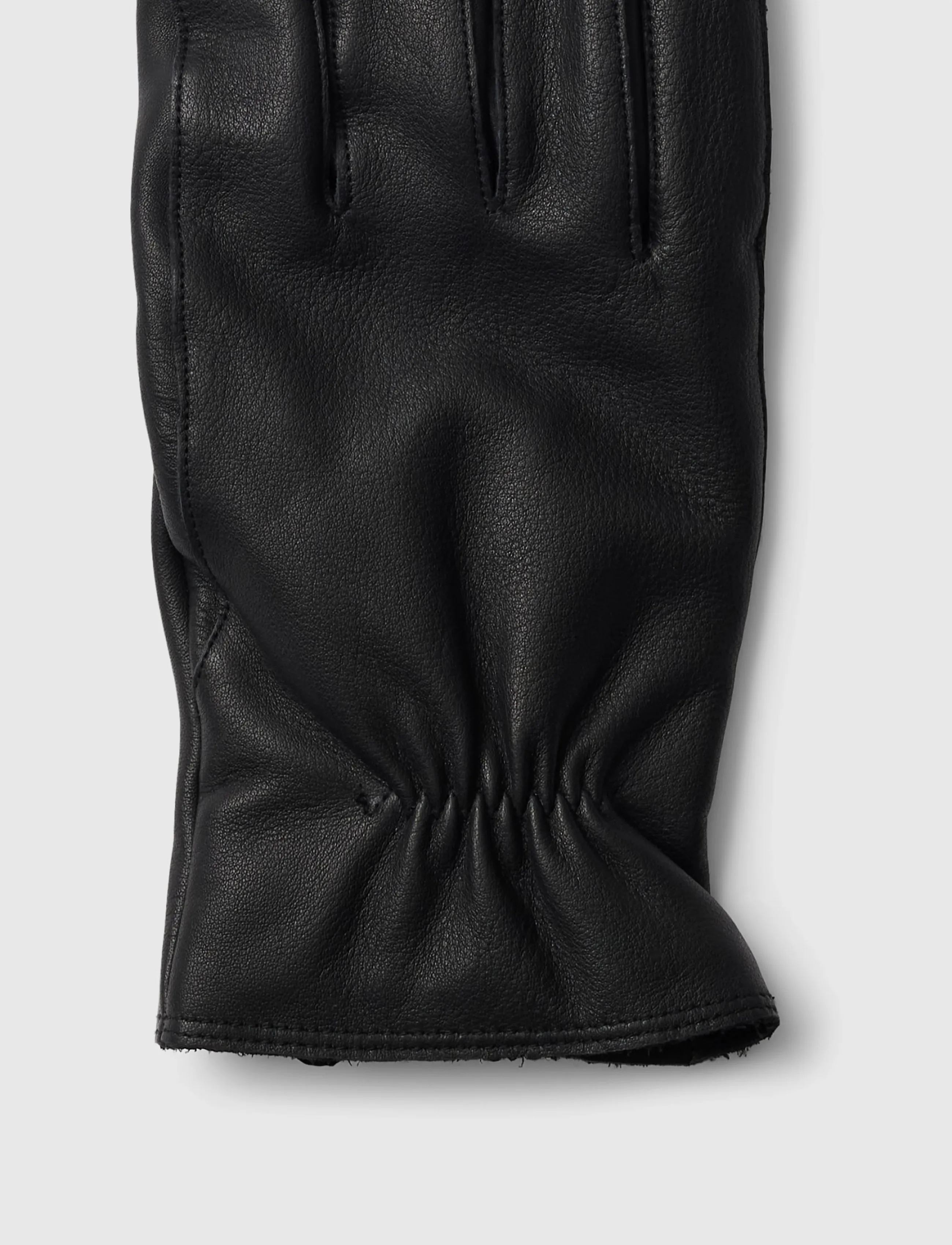 Selected - SLMLOGAN LEATHER GLOVE - nach anlass kaufen - black - 2