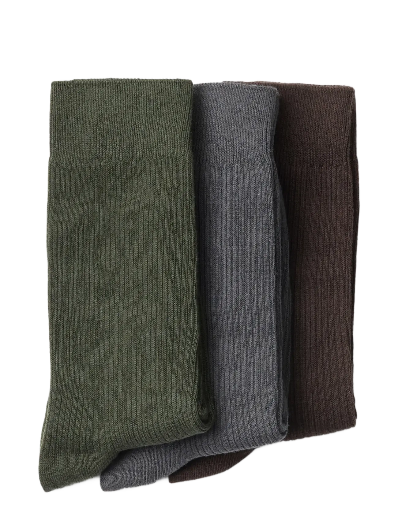 Selected - SLMKAI 3-PACK GIFTBOX - crew socks - forest night - 1