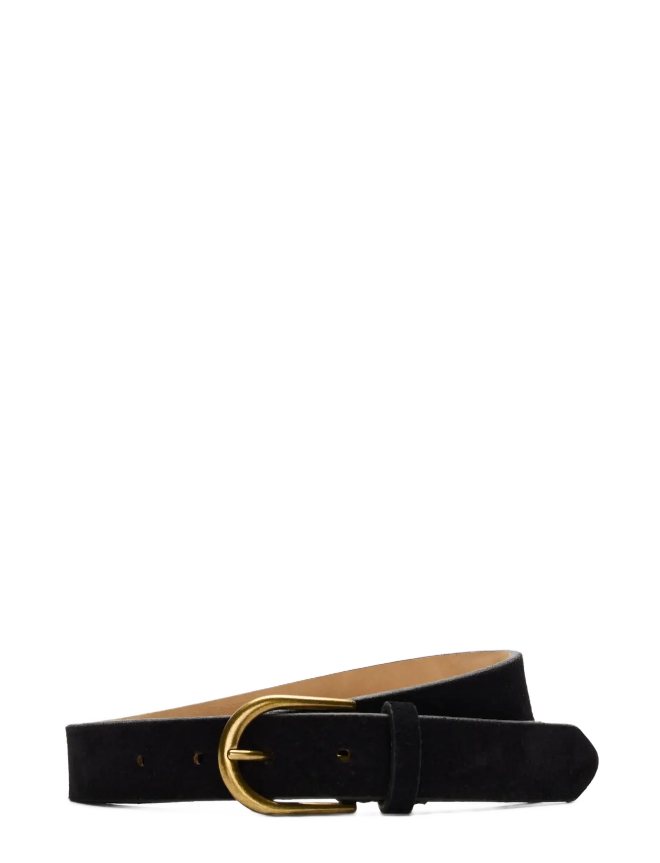Selected SLMCALLE SUEDE BELT - Selected - BLACK / black