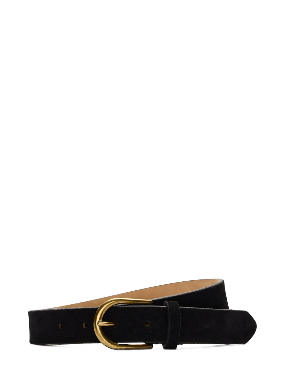 Selected - SLMCALLE SUEDE BELT - klassische gürtel - black - 0