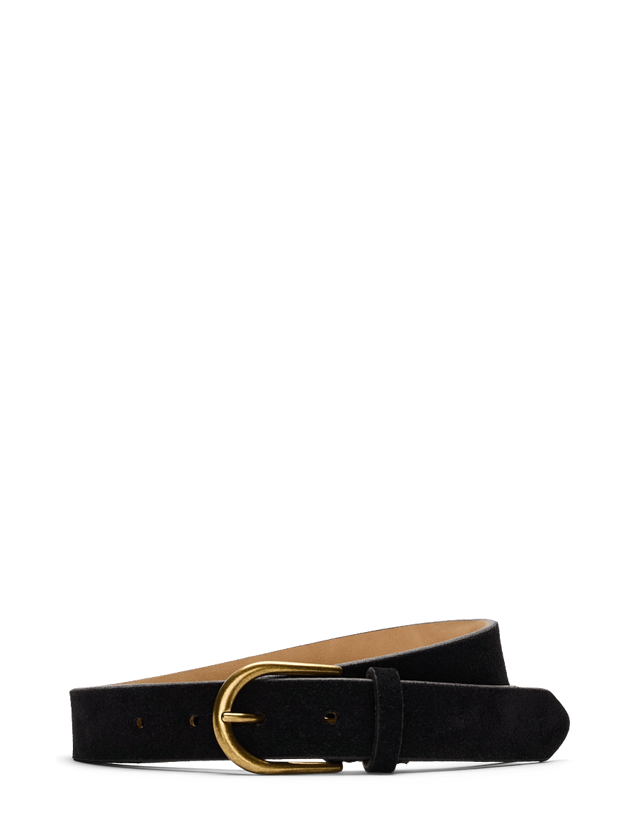 Selected - SLMCALLE SUEDE BELT - klassische gürtel - black - 1