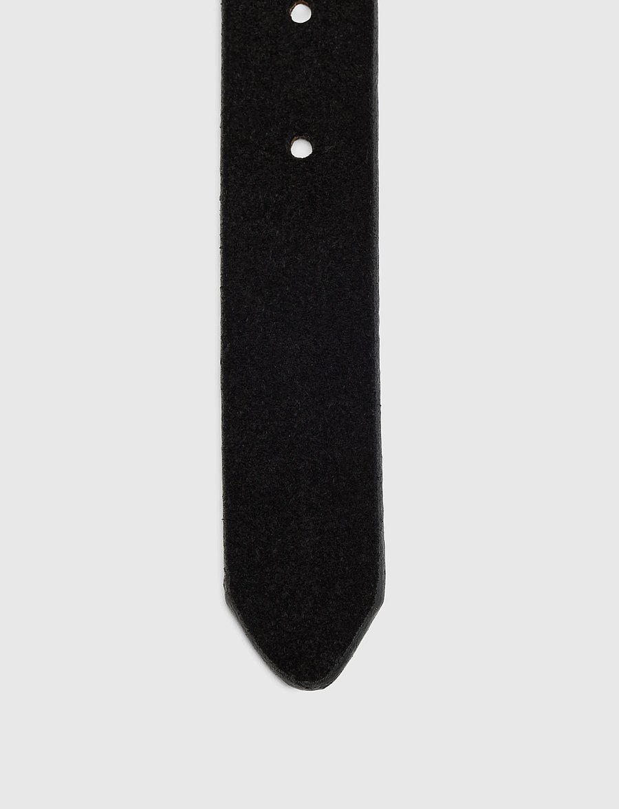 Selected - SLMCALLE SUEDE BELT - klassische gürtel - black - 2
