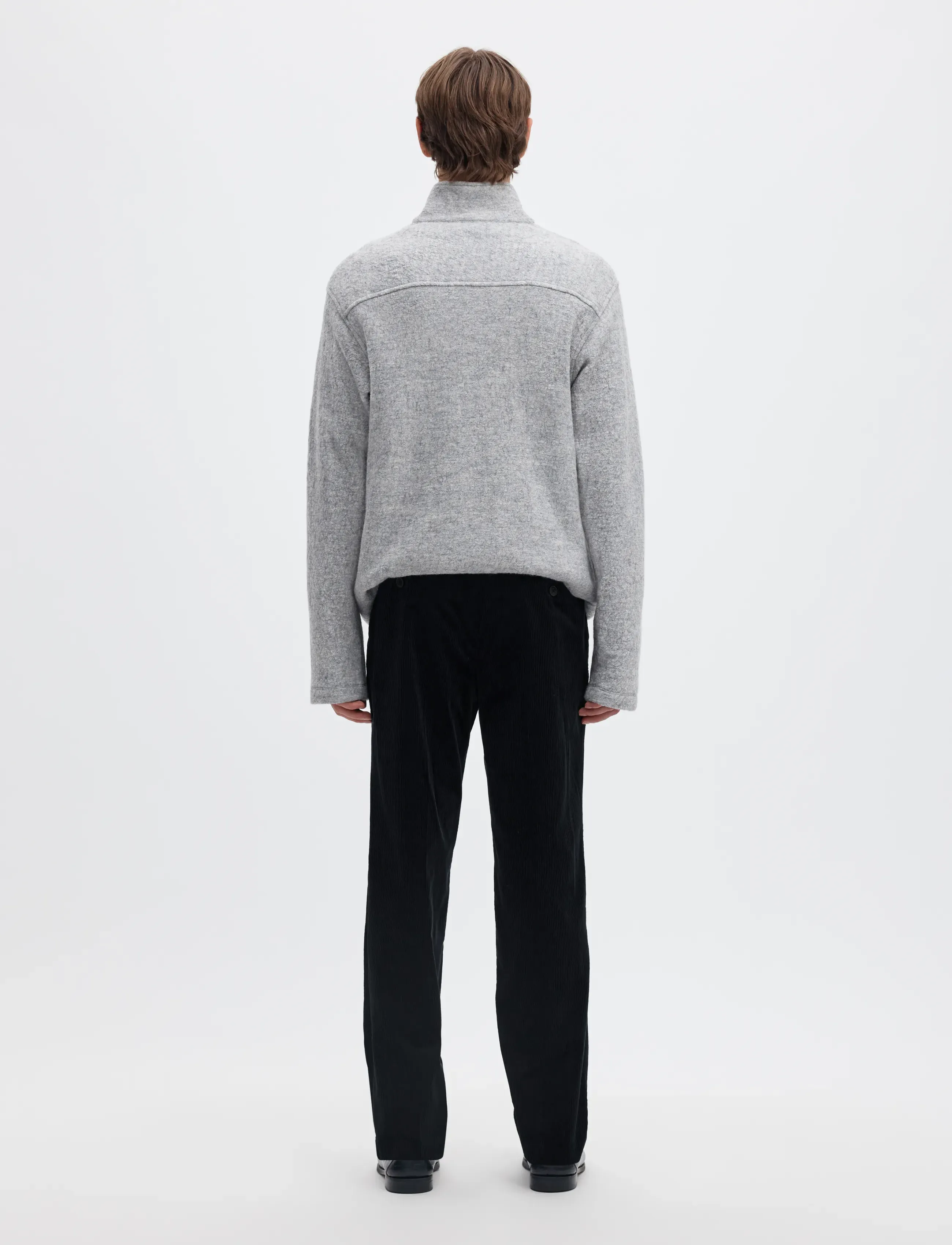 Selected - SLMREG-ENZO DUCA-CORDUROY TRS - kostymbyxor - dark navy - 2