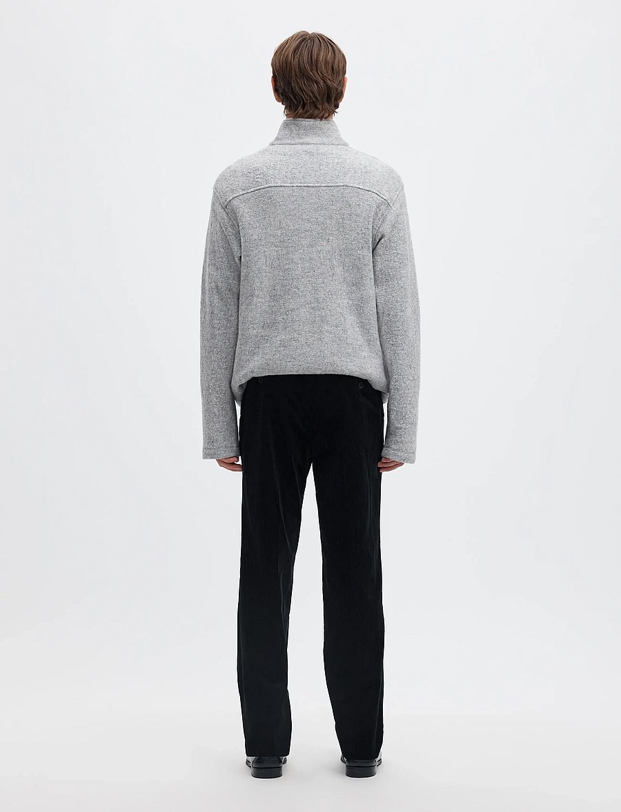 Selected - SLMREG-ENZO DUCA-CORDUROY TRS - kostymbyxor - dark navy - 2