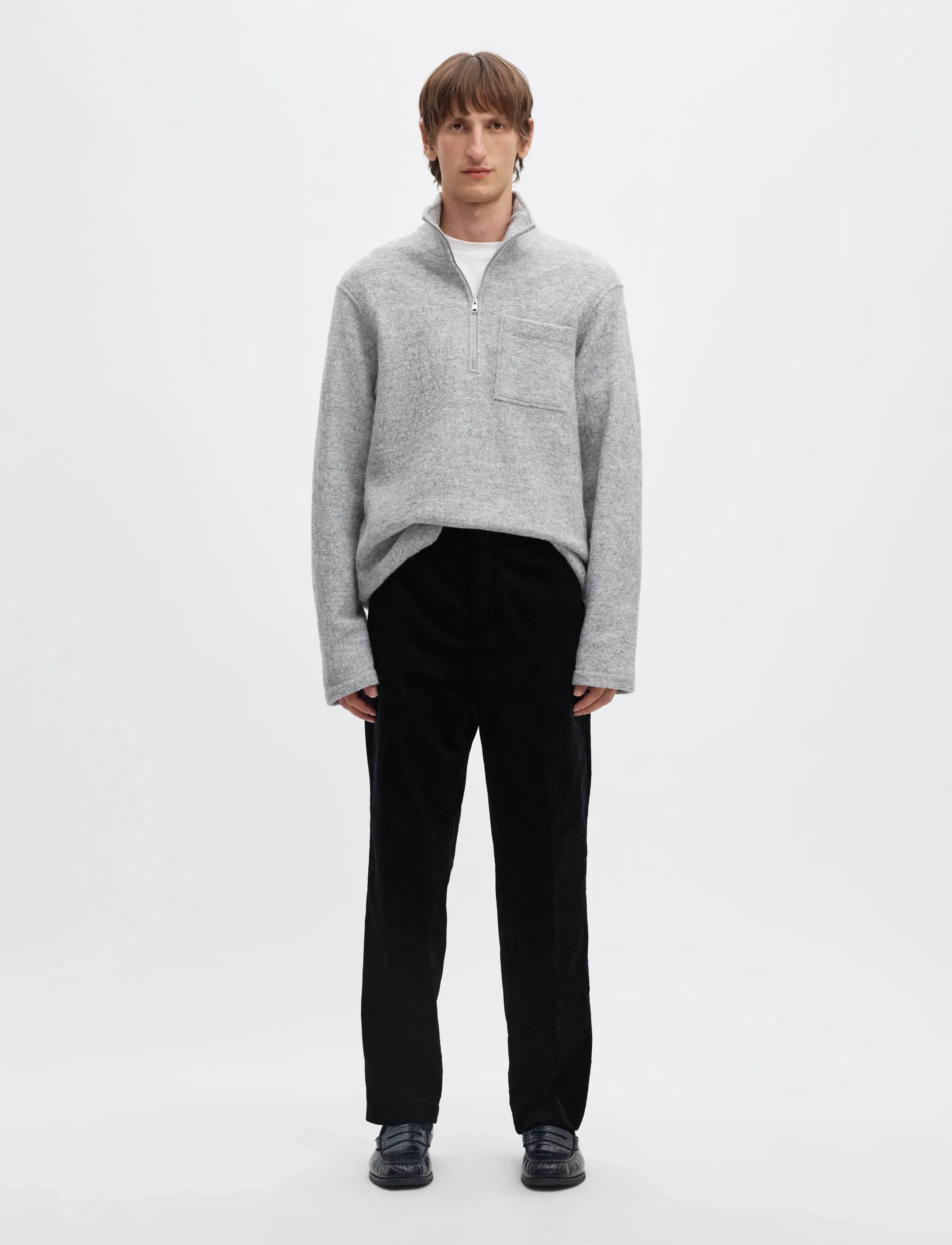 Selected - SLMREG-ENZO DUCA-CORDUROY TRS - kostymbyxor - dark navy - 3