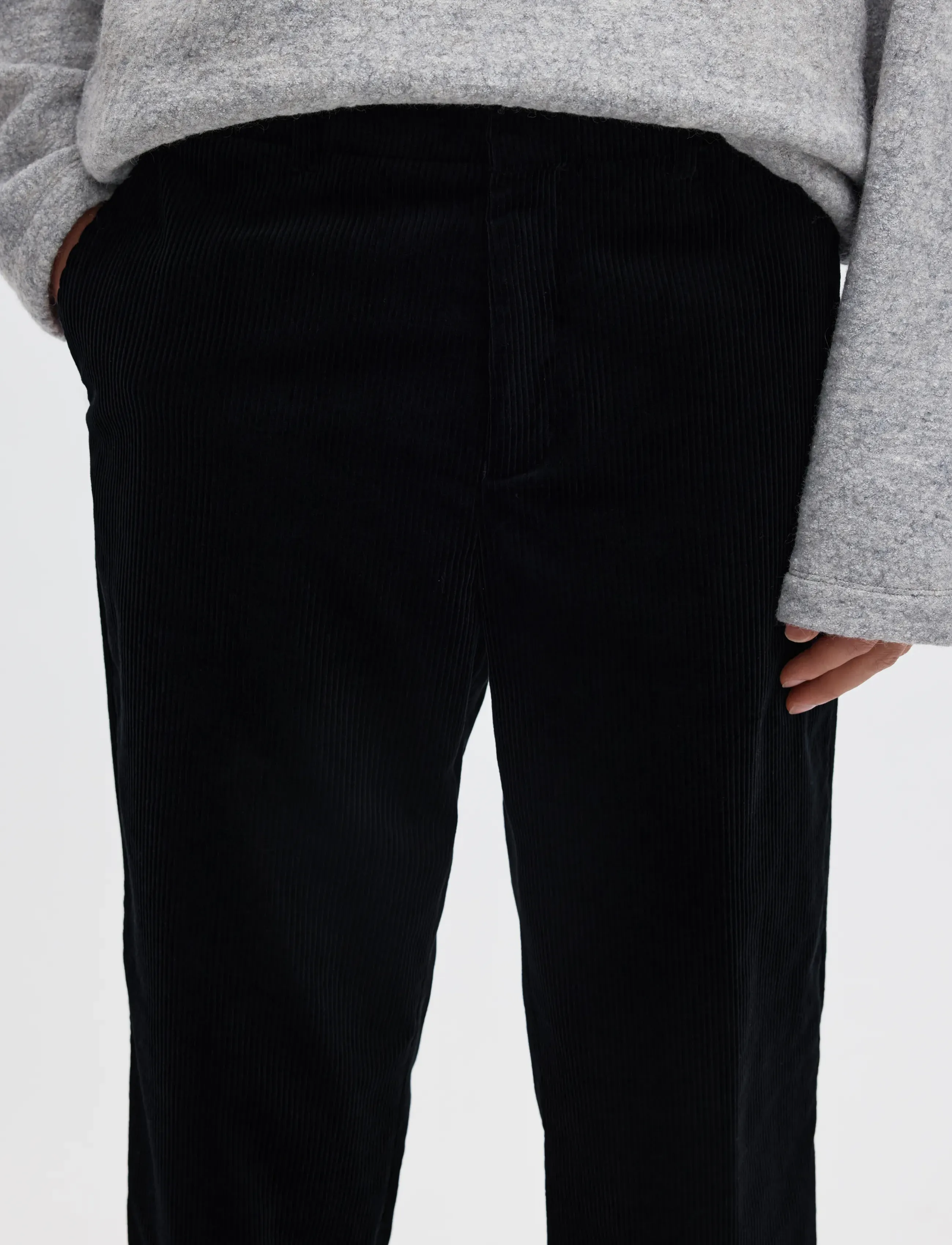 Selected - SLMREG-ENZO DUCA-CORDUROY TRS - kostymbyxor - dark navy - 4
