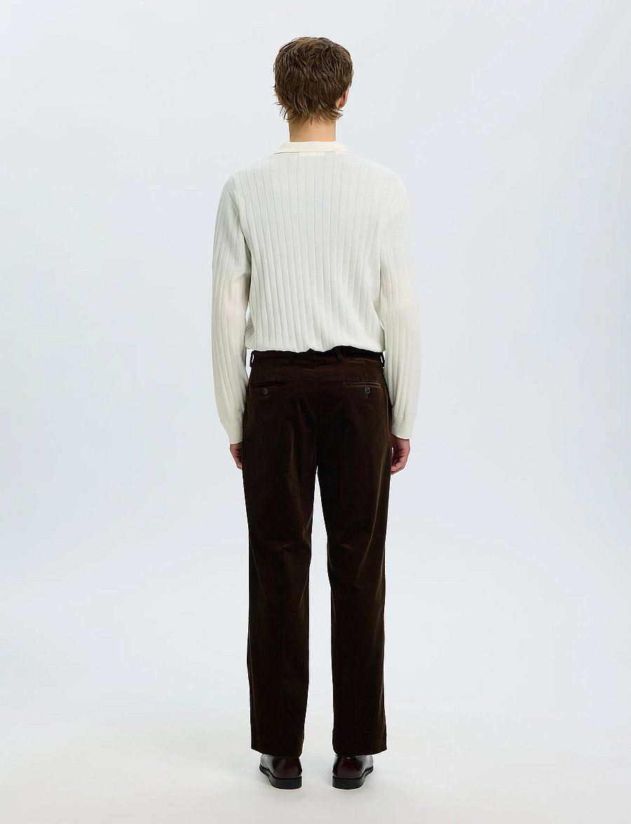 Selected - SLMREG-ENZO DUCA-CORDUROY TRS - kostymbyxor - delicioso - 2