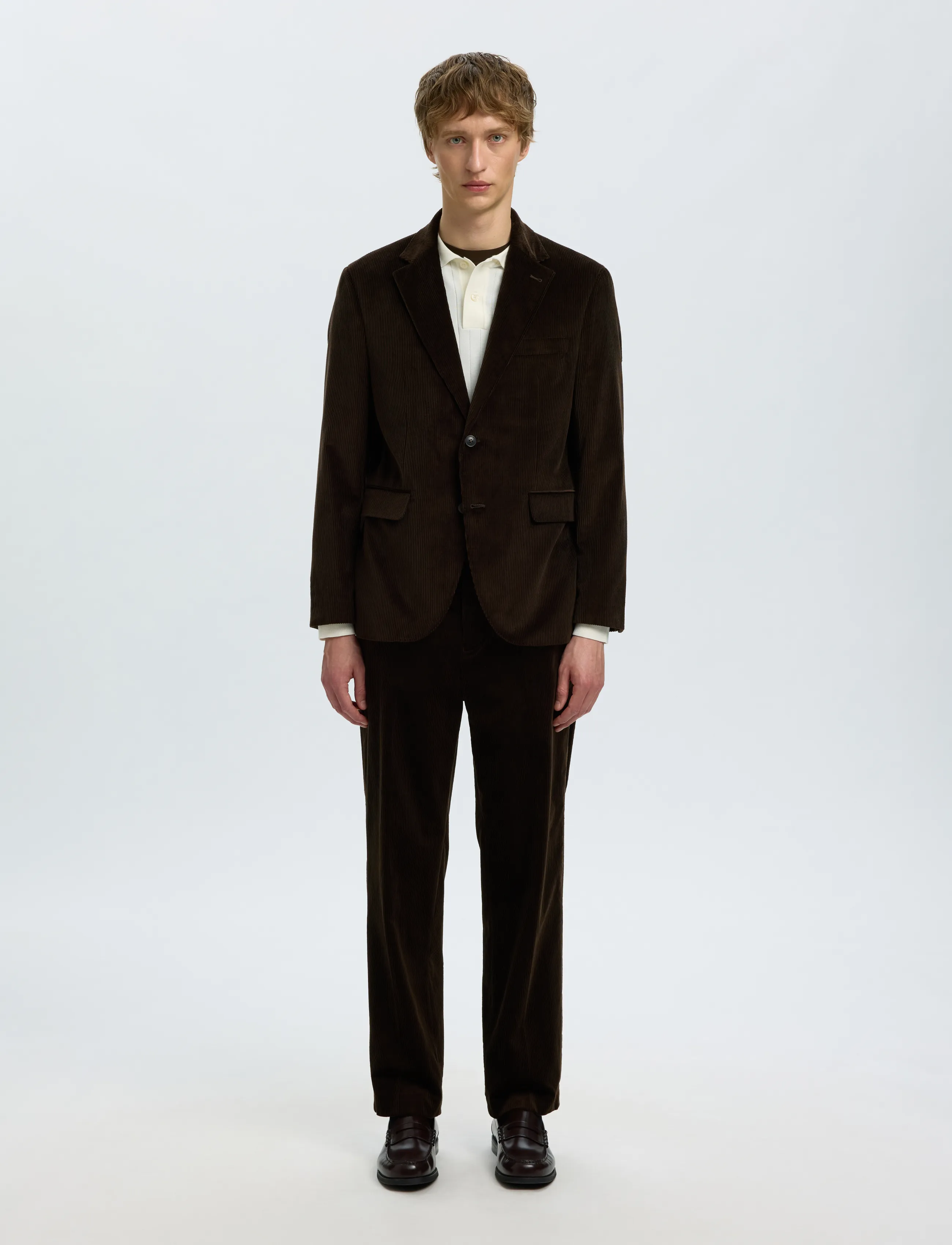 Selected - SLMREG-ENZO DUCA-CORDUROY TRS - kostymbyxor - delicioso - 3