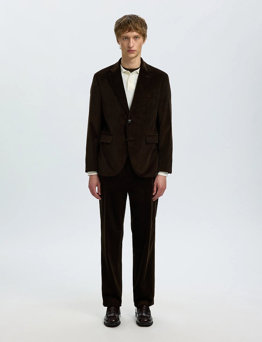 Selected - SLMREG-ENZO DUCA-CORDUROY TRS - kostymbyxor - delicioso - 3