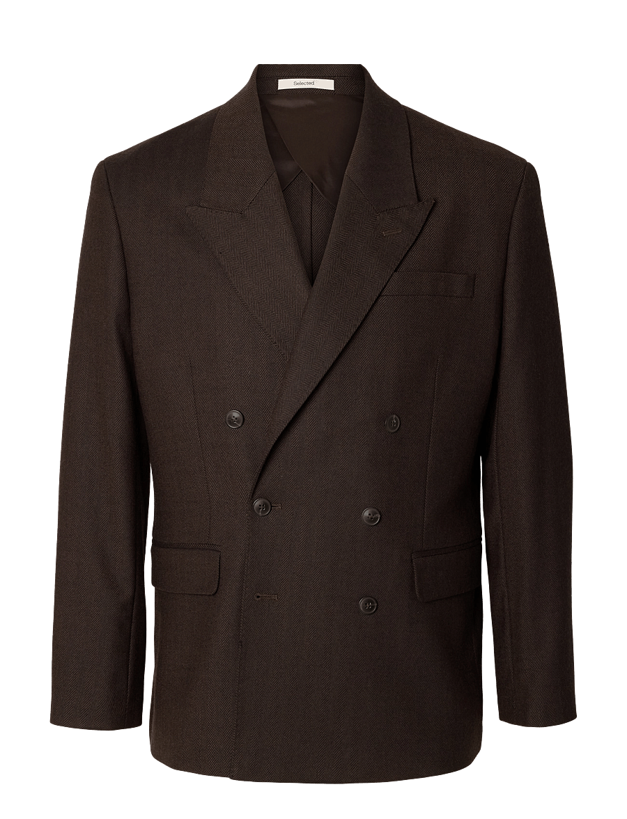 Selected - SLMRELAXED-BROOKS WOOL BLEND DB BLZ - dubbelknäppta kavajer - delicioso - 1