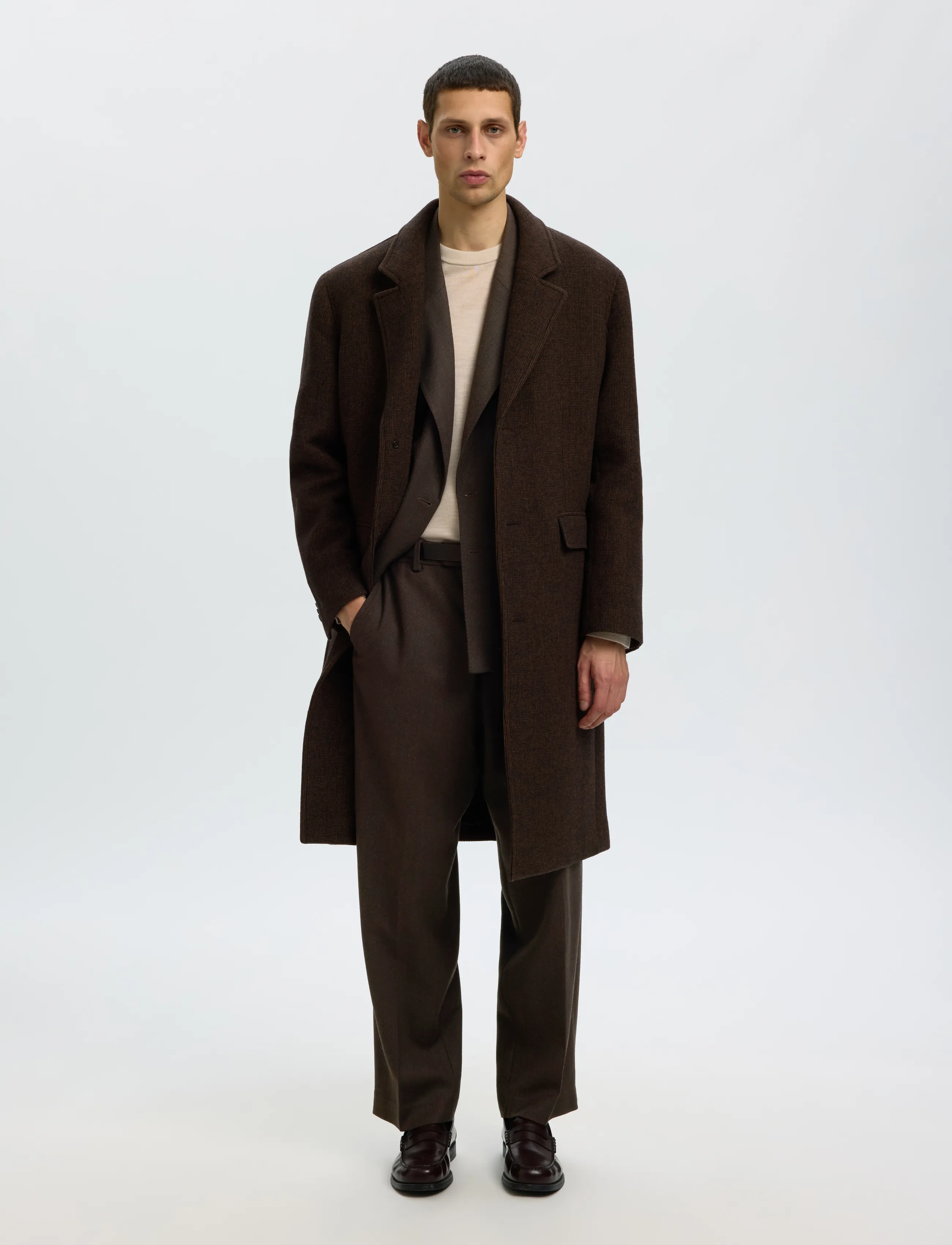Selected - SLMRELAXED-BROOKS WOOL BLEND DB BLZ - dubbelknäppta kavajer - delicioso - 5