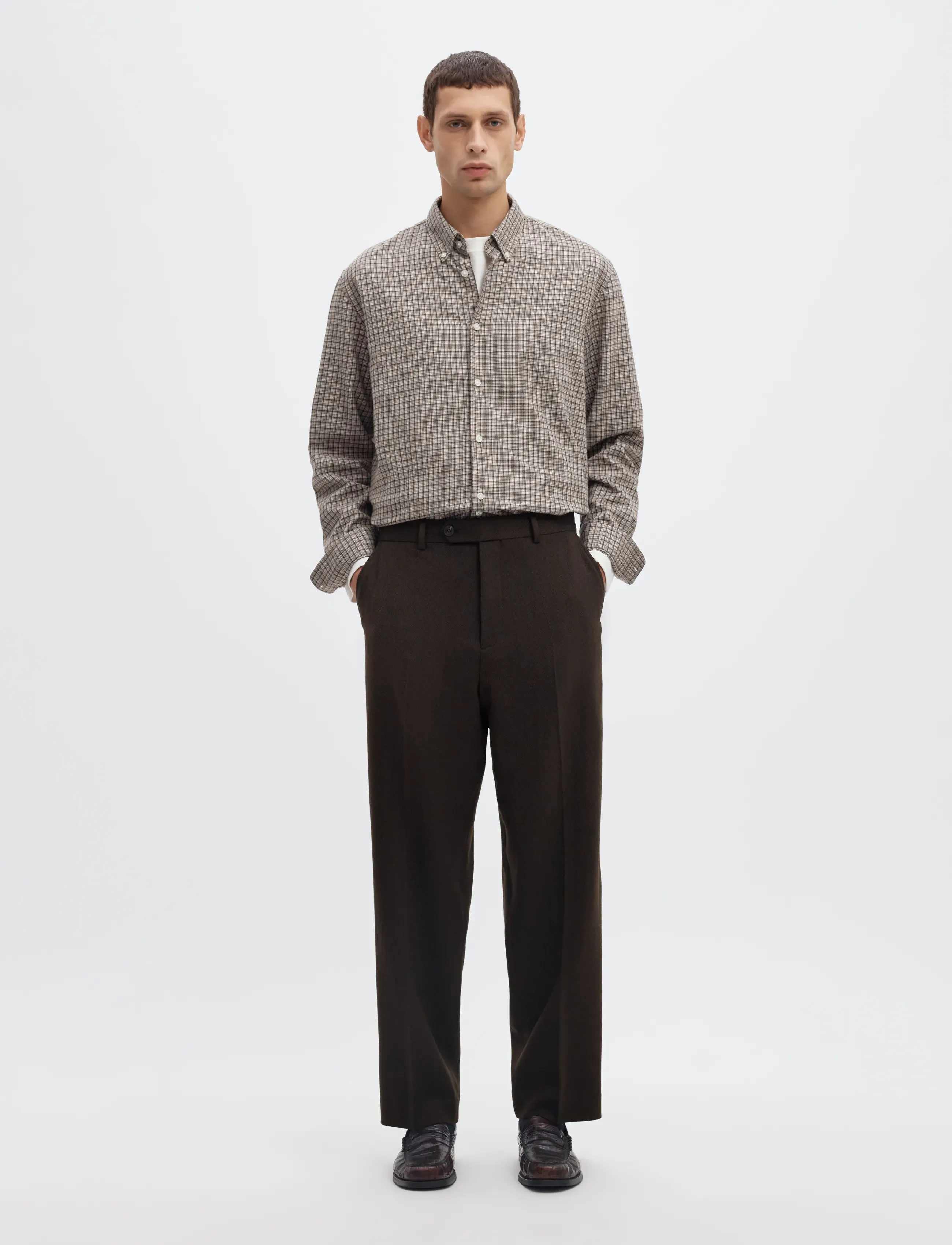 Selected - SLMRELAXED-BROOKS WOOL BLEND TRS - delicioso - 3