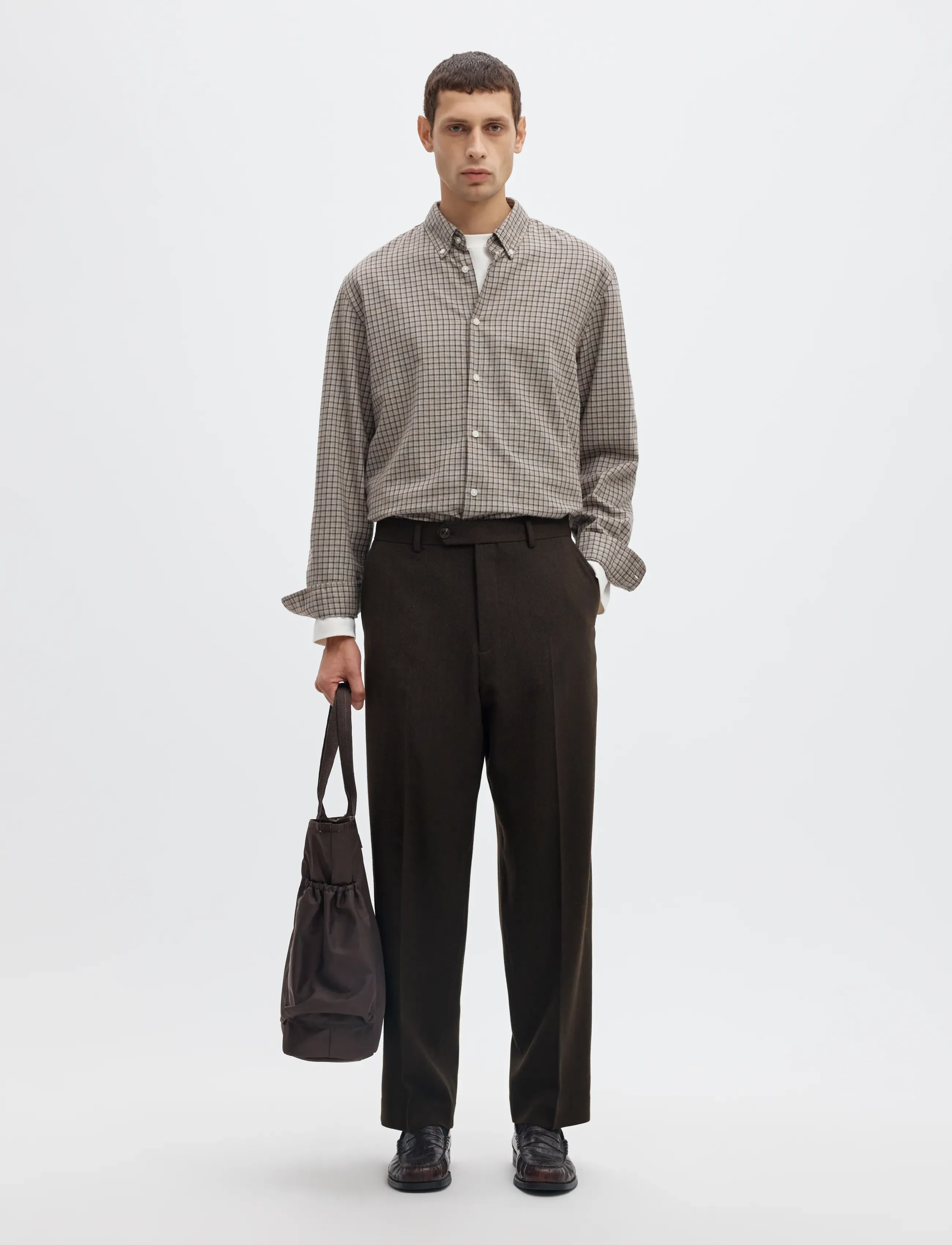 Selected - SLMRELAXED-BROOKS WOOL BLEND TRS - delicioso - 5