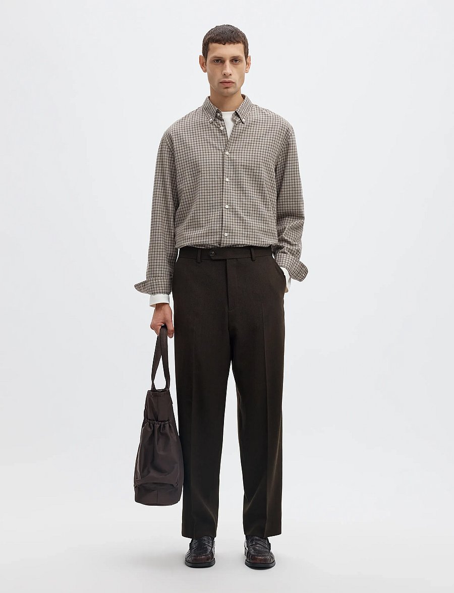 Selected - SLMRELAXED-BROOKS WOOL BLEND TRS - delicioso - 5