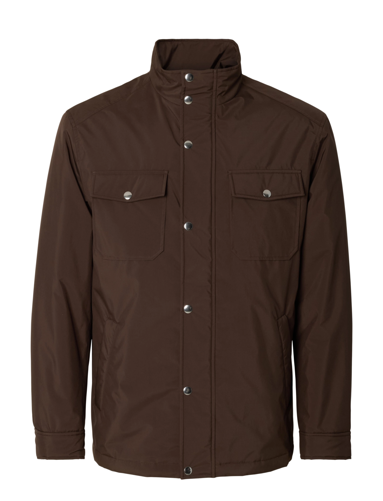 Selected SLMMATTIS JKT NOOS - Sulejoped - DELICIOSO / brown