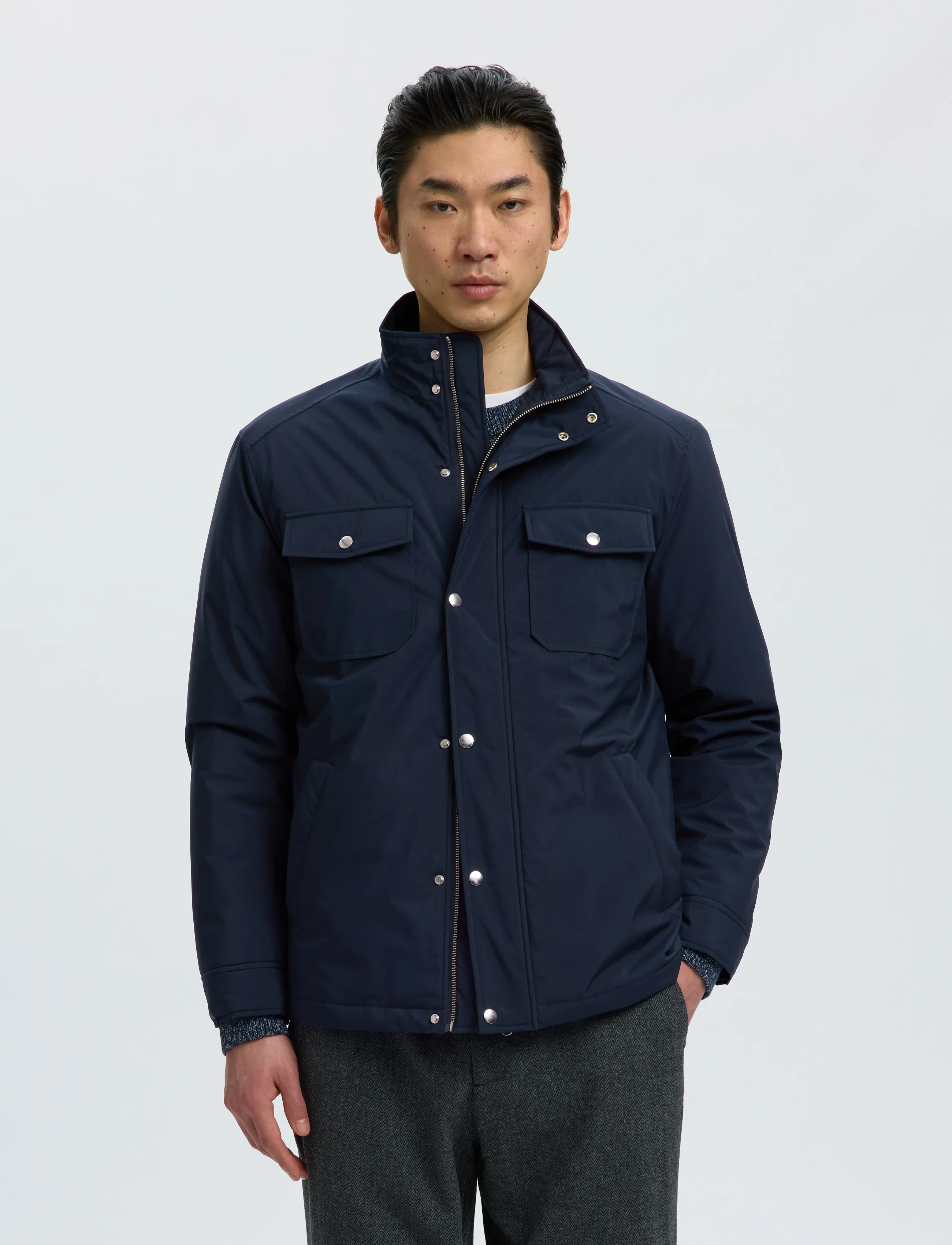 Selected SLMMATTIS JKT NOOS - Nach Stil kaufen - SKY CAPTAIN / navy