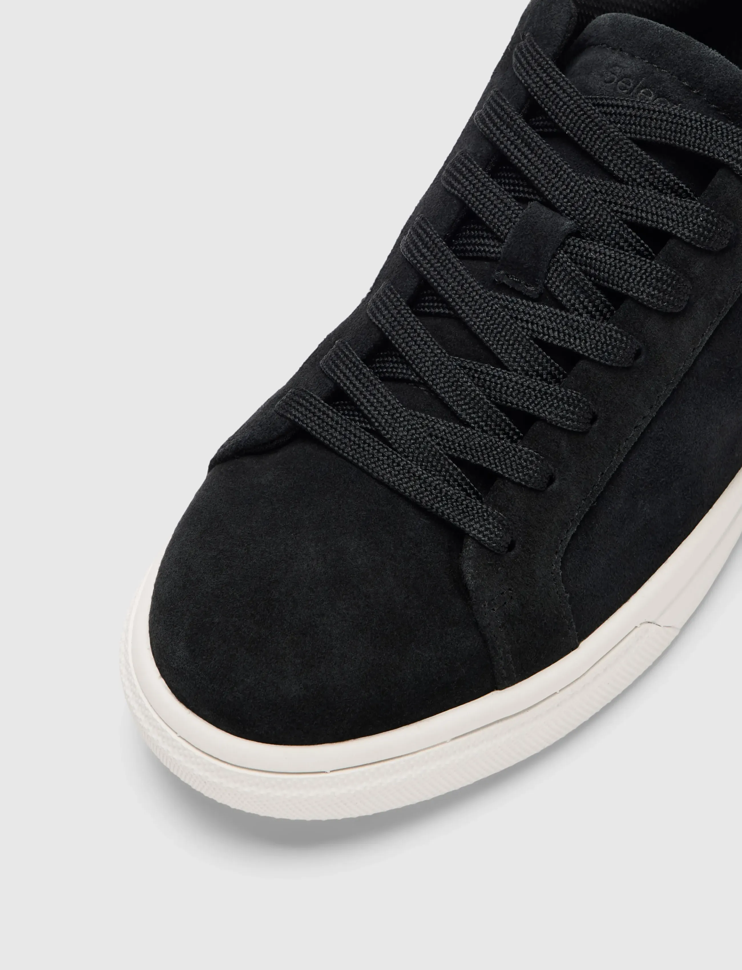 Selected - SLHEVAN SUEDE SNEAKER 2.0 NOOS - lave sneakers - black - 2
