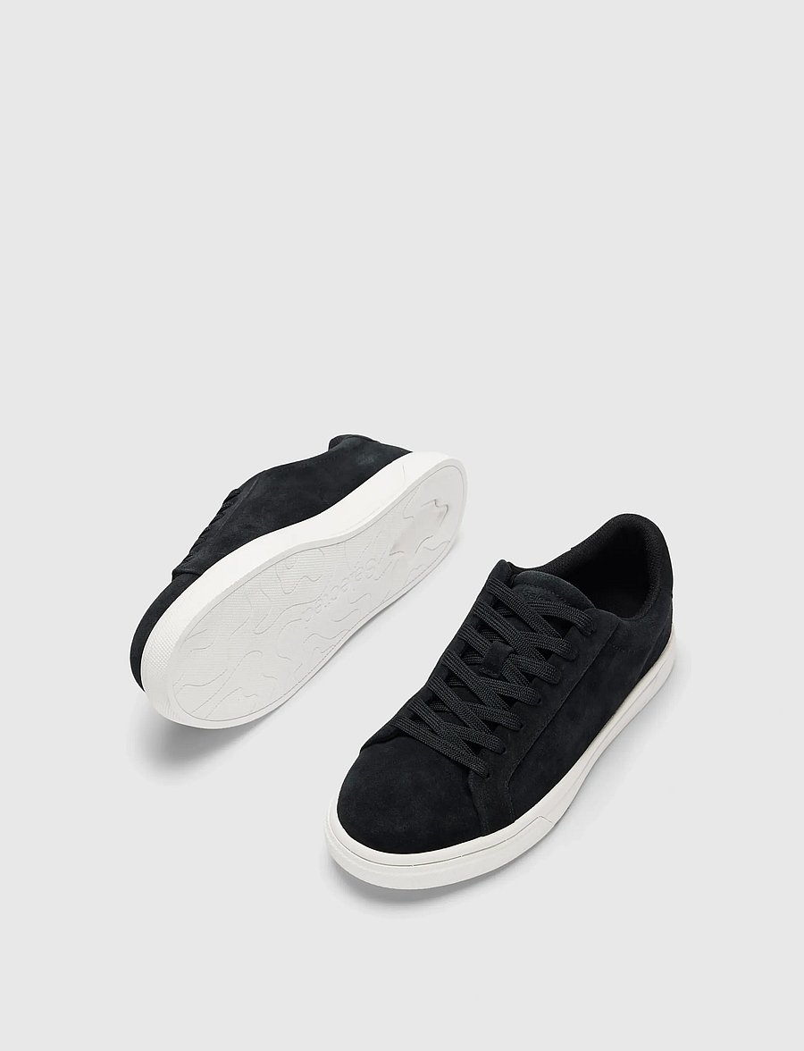 Selected - SLHEVAN SUEDE SNEAKER 2.0 NOOS - lave sneakers - black - 3