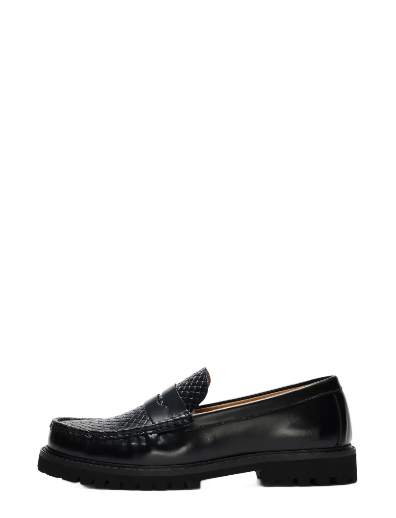 Slmhugo Leather Detail Penny Loafer
